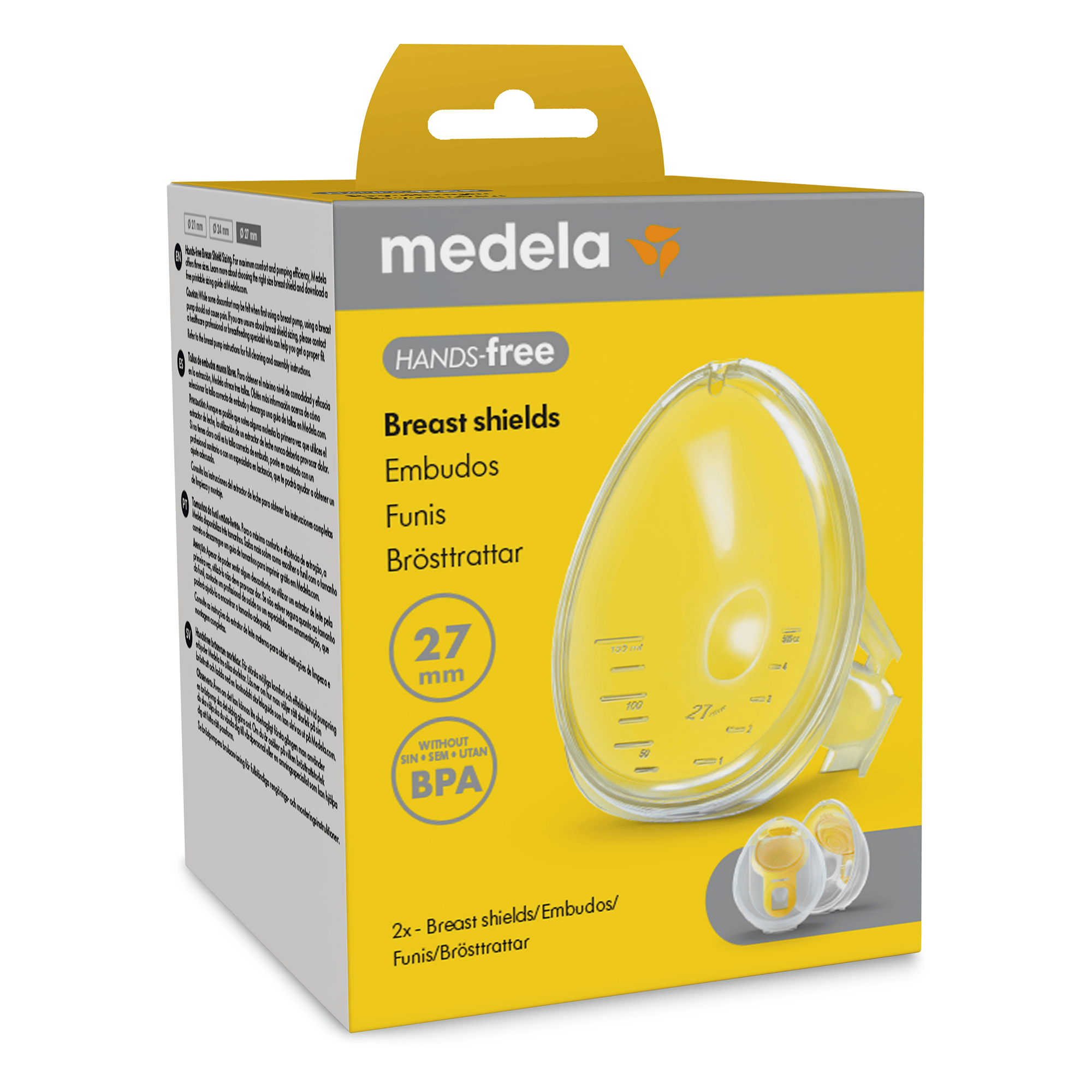 Hands Free Milchpumpen, medela, Transparent – Besonderheit: Ersatzbrusthauben für Medela Milchpumpen mit Hands-free Auffangschalen