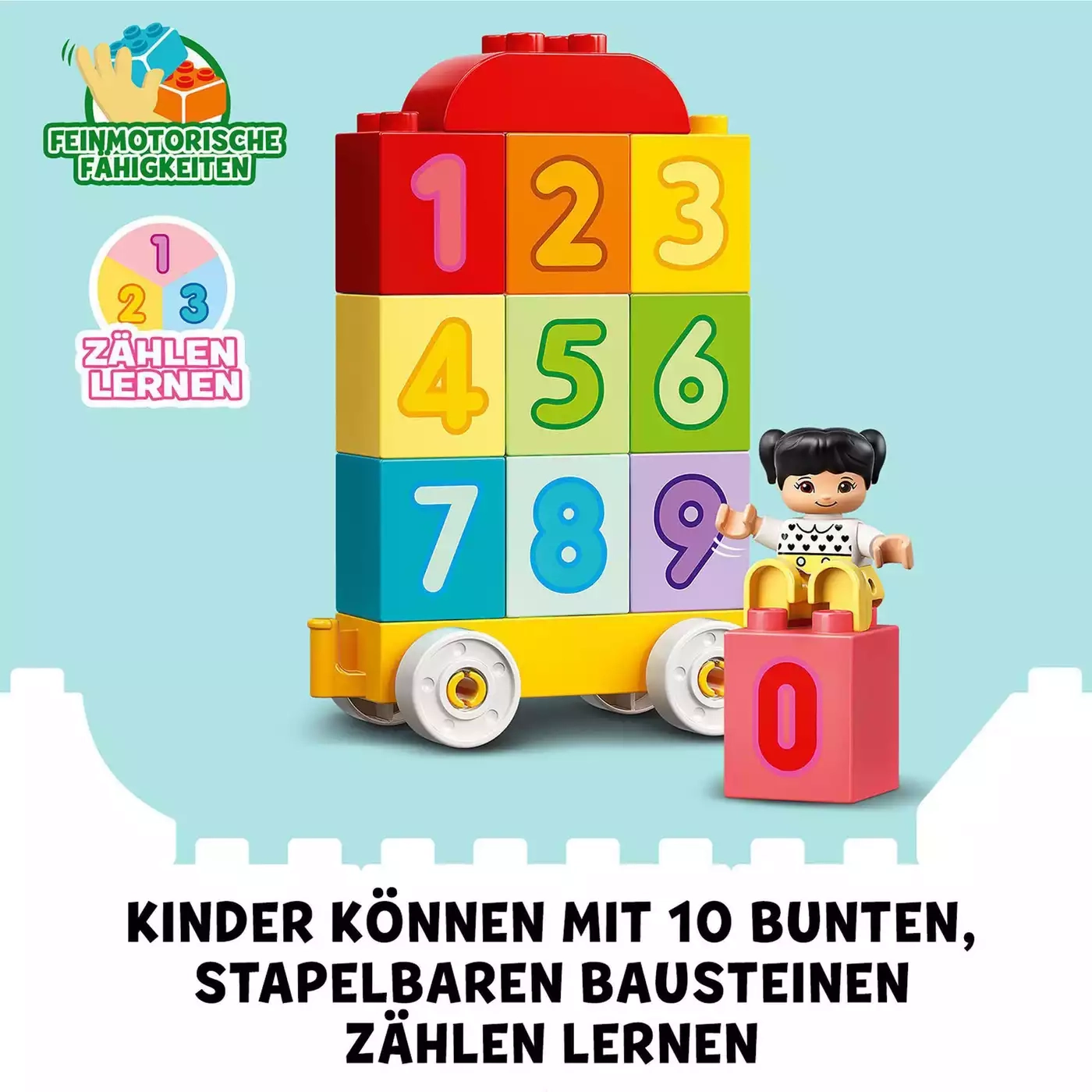 Konstruktionsspielzeug, LEGO duplo, Mehrfarbig – Produktansicht