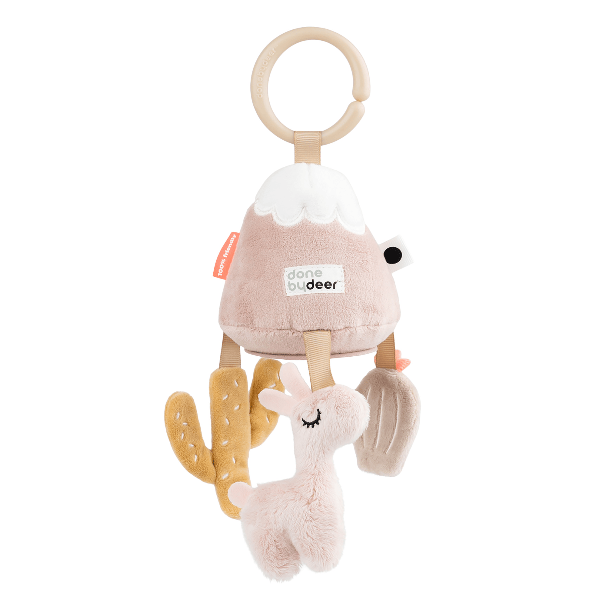 Rasseln & Greiflinge, done by deer, Pink – Besonderheit: praktisch für unterwegs und zu Hause