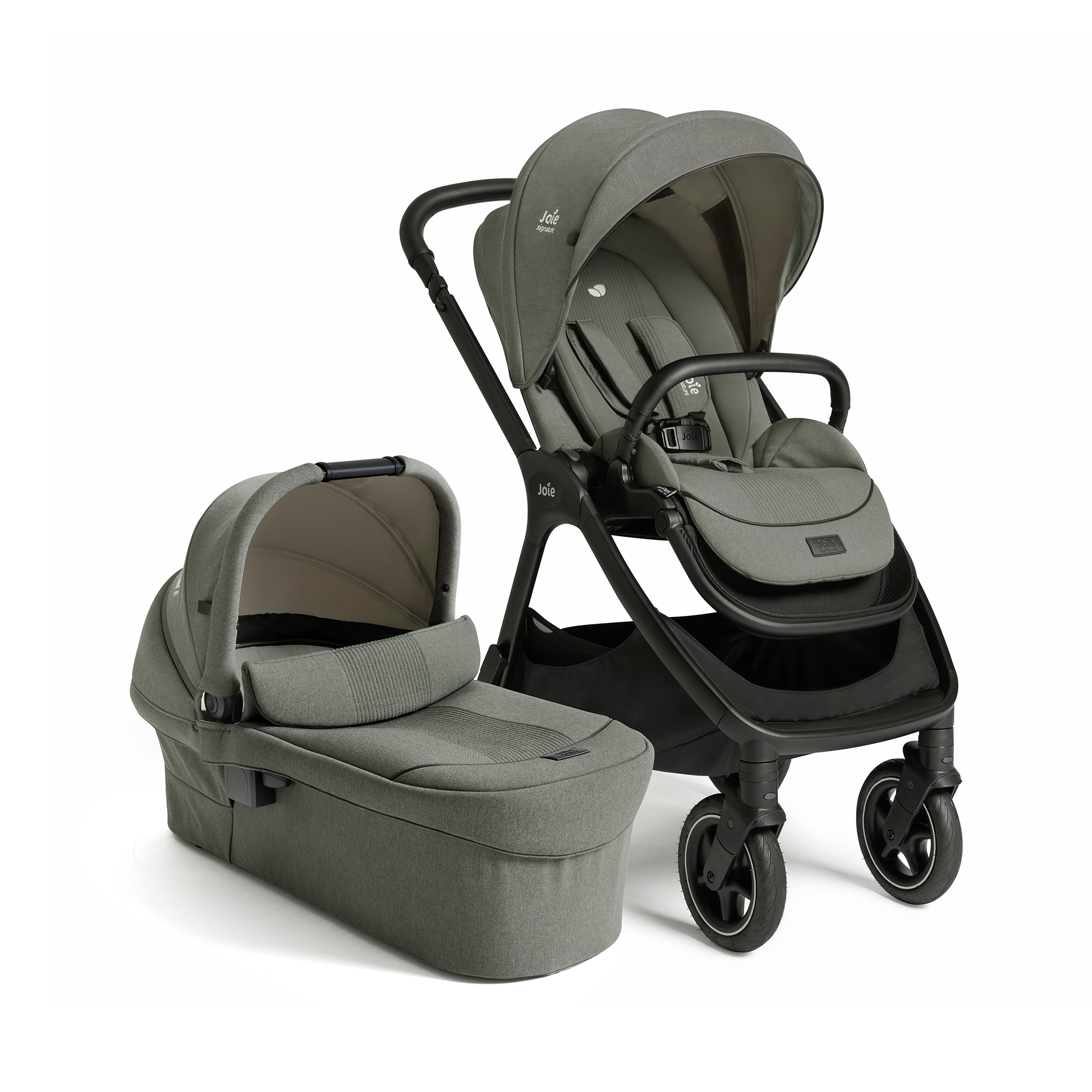 Kombi-Kinderwagen, Joie signature, Grün – Besonderheit: Mesh-Einsätze und Allwetterverdeck bieten idealen Schutz bei jedem Wetter
