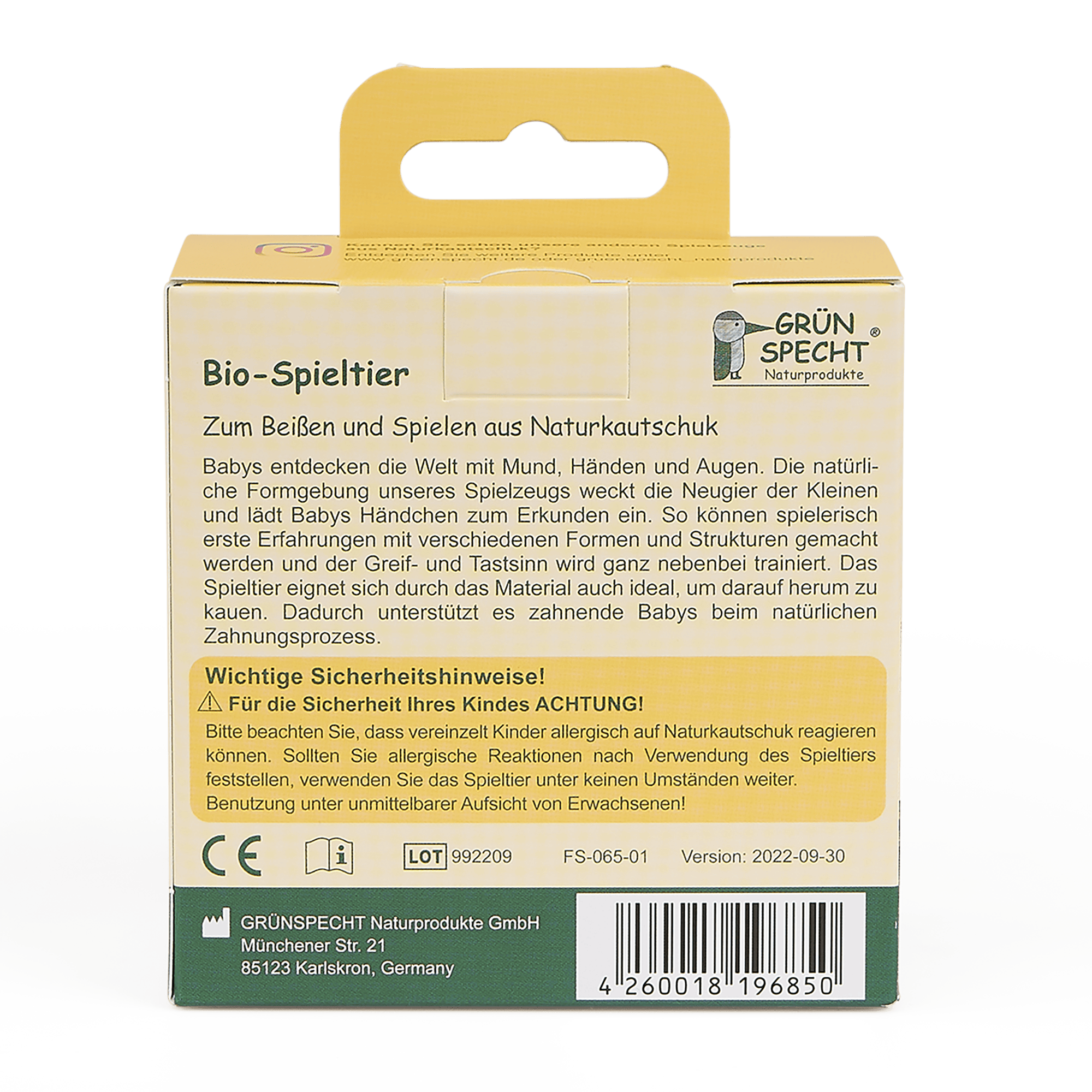 Beißringe, GRÜNSPECHT, Blau – Produktansicht