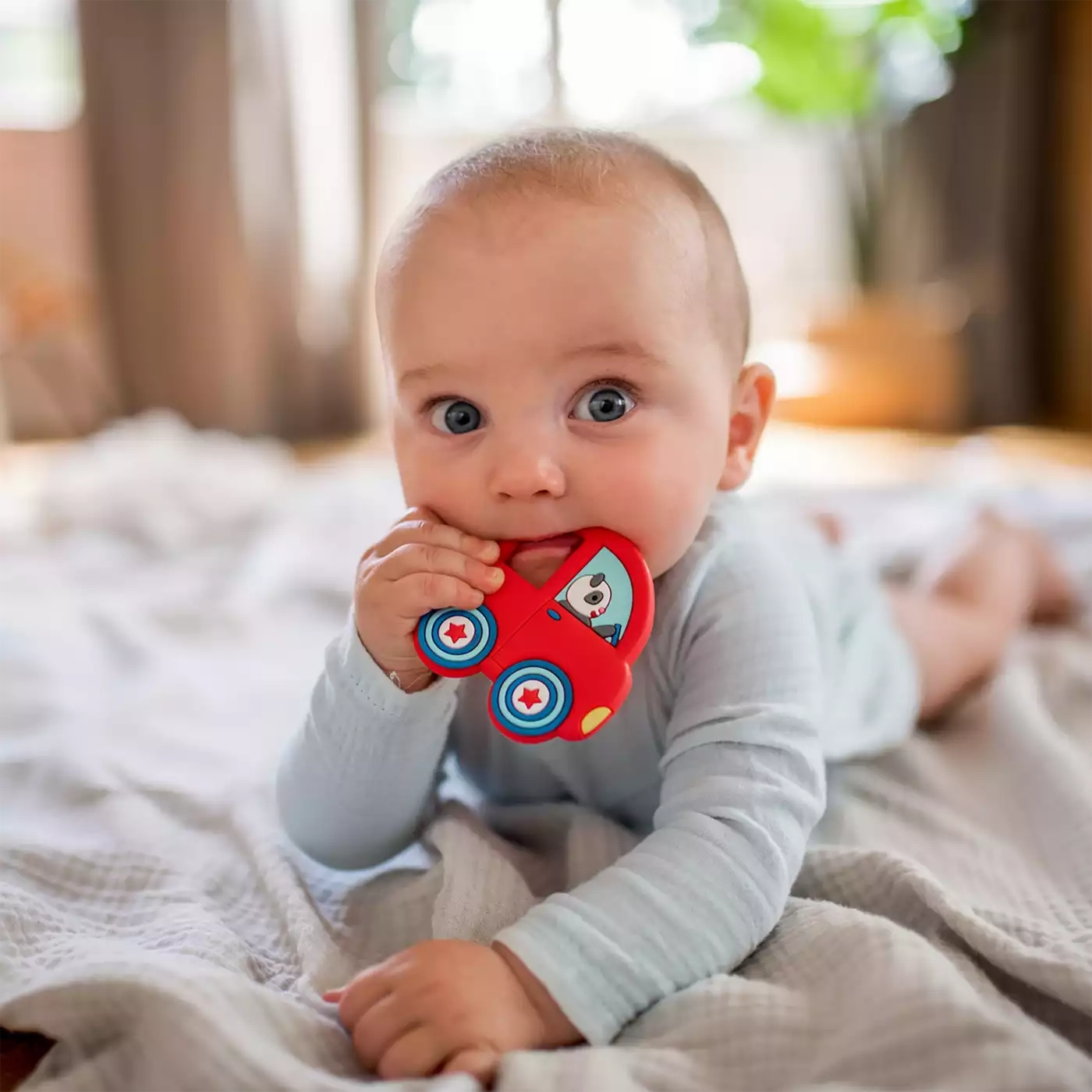 Rasseln & Greiflinge, DIE SPIEGELBURG – Besonderheit: ideal für zahnende Babys