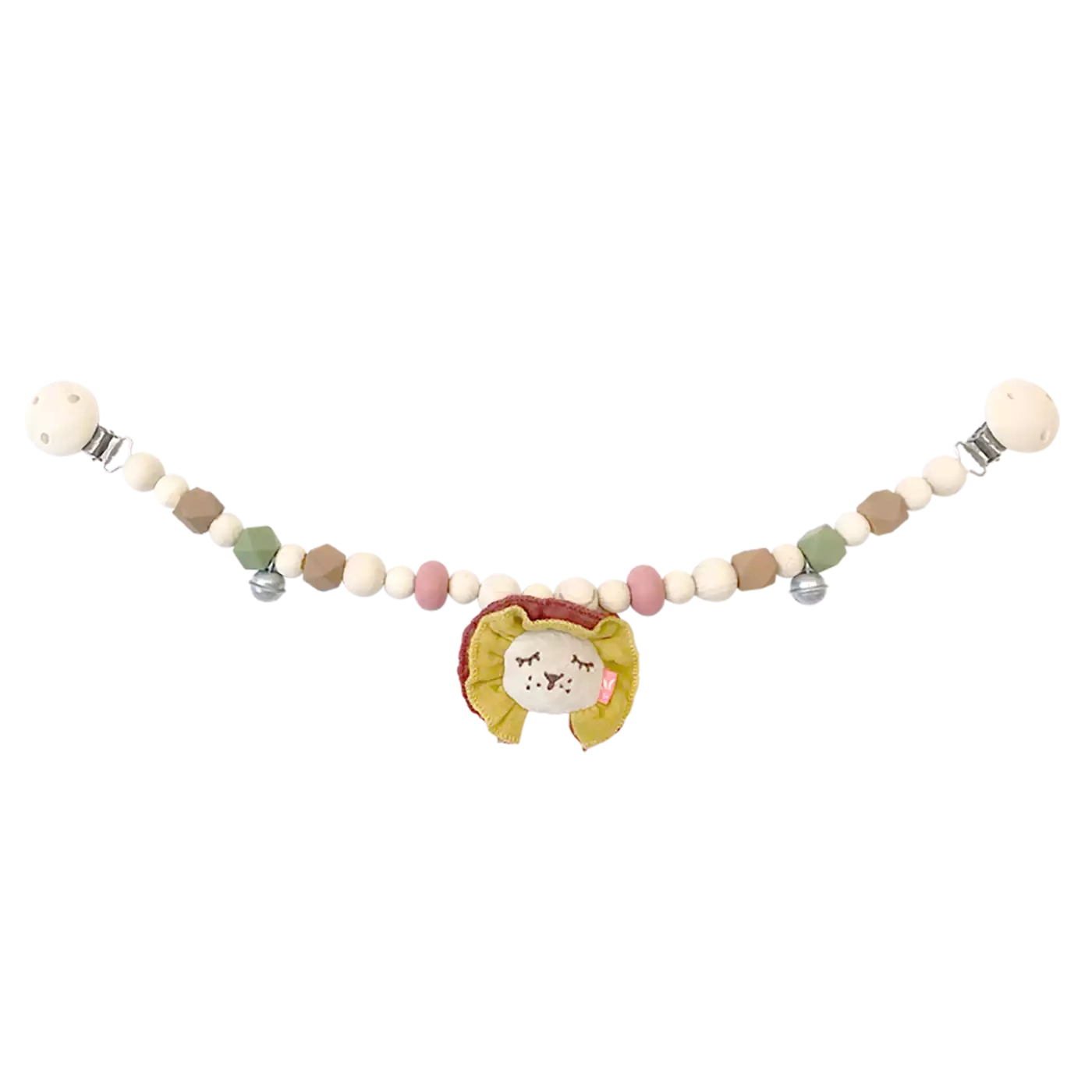 Kinderwagenketten, kikadu, Beige – Besonderheit: fördert haptisches Entdecken