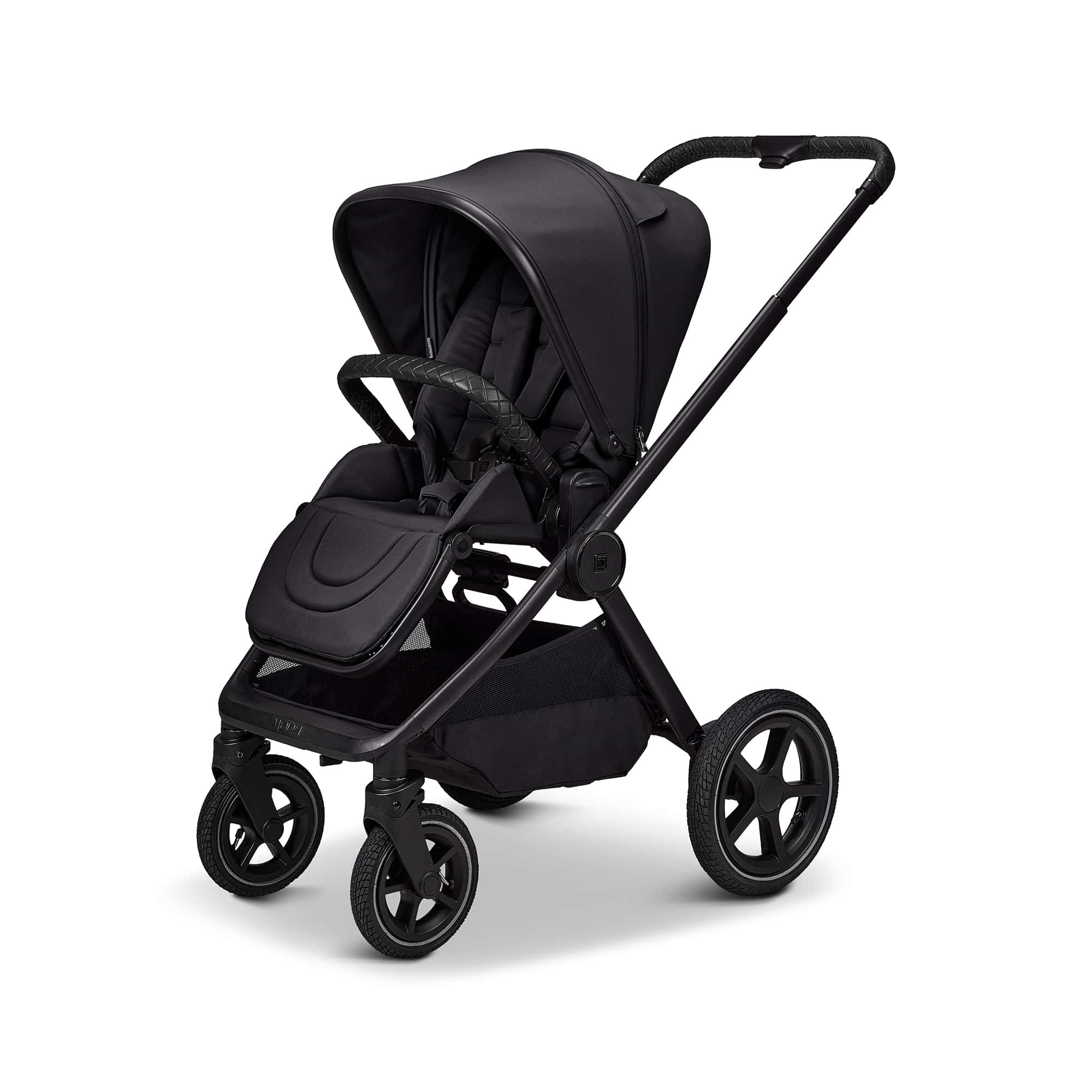 Kombi-Kinderwagen, MOON, Schwarz – Produktansicht