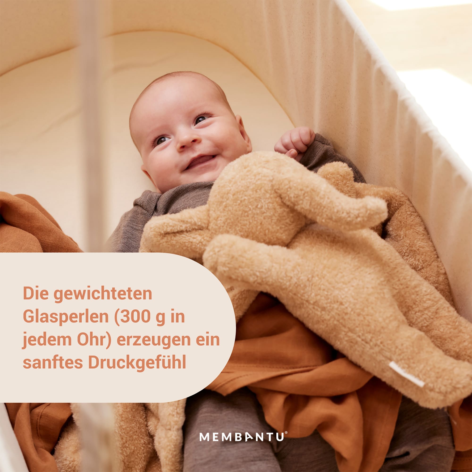 Kuscheltiere, MEMBANTU, Grau – Produktansicht