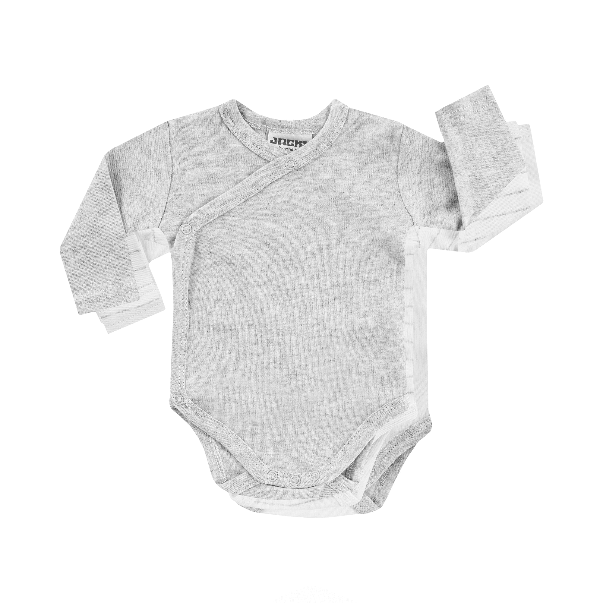 Wickelbodys, Boley, Grau – Besonderheit: aus 100% Baumwolle