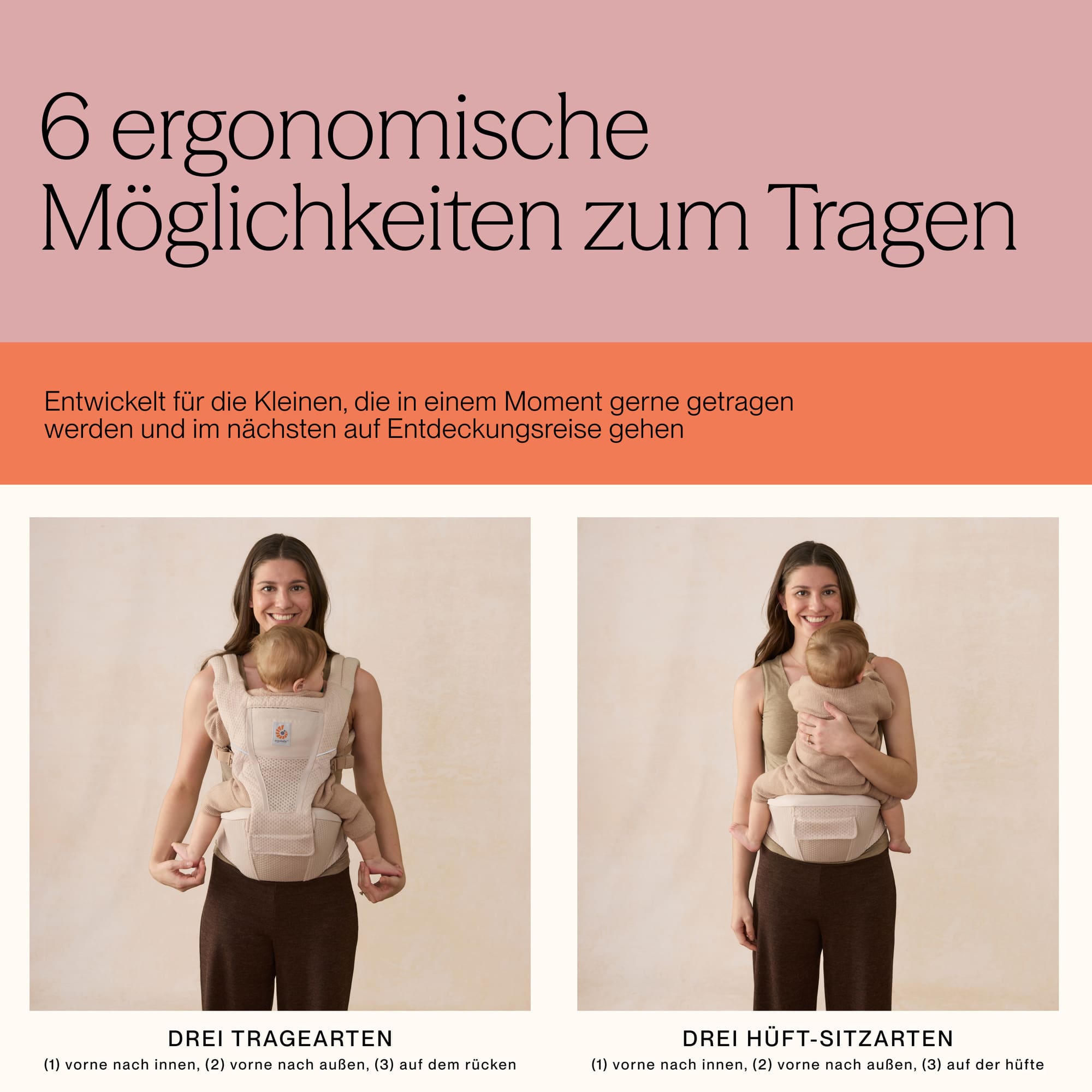 Hüfttragen, ERGObaby, Schwarz – Produktansicht