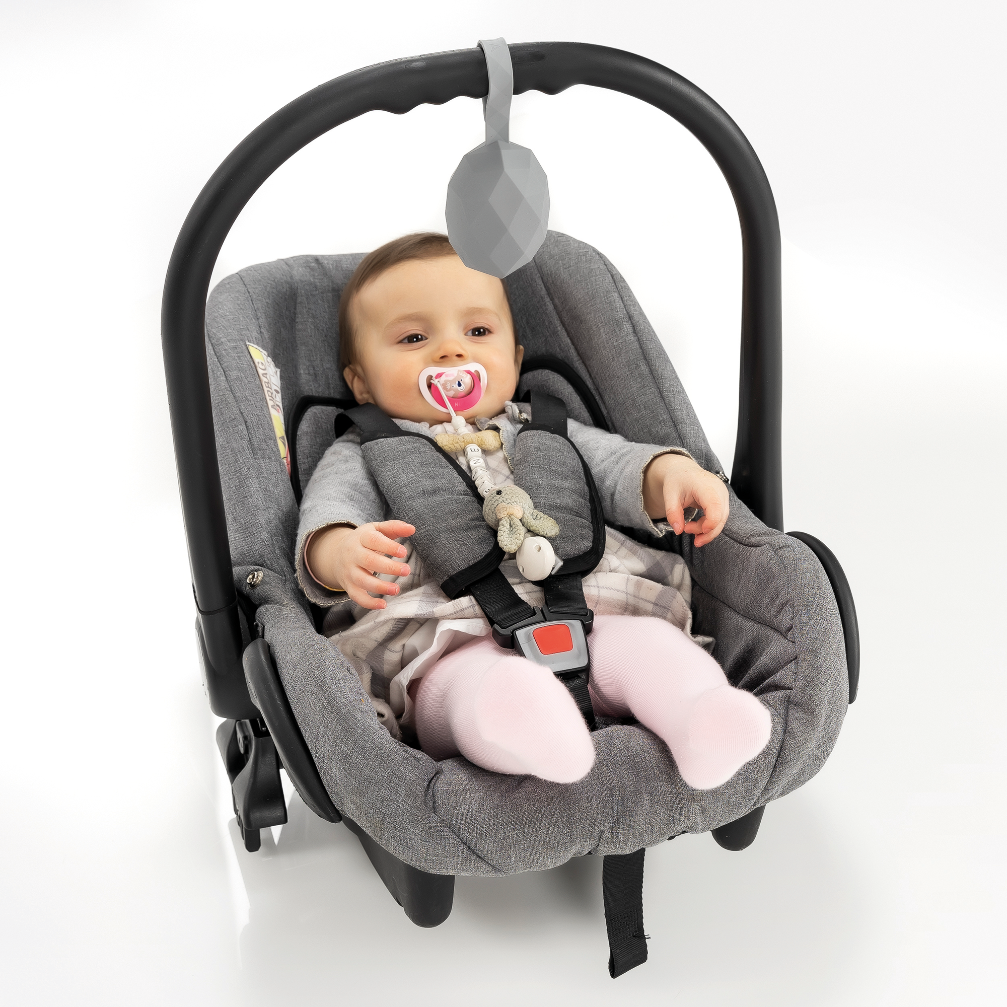 Schnullerboxen, LITTLE ONE, Grau – Produktansicht