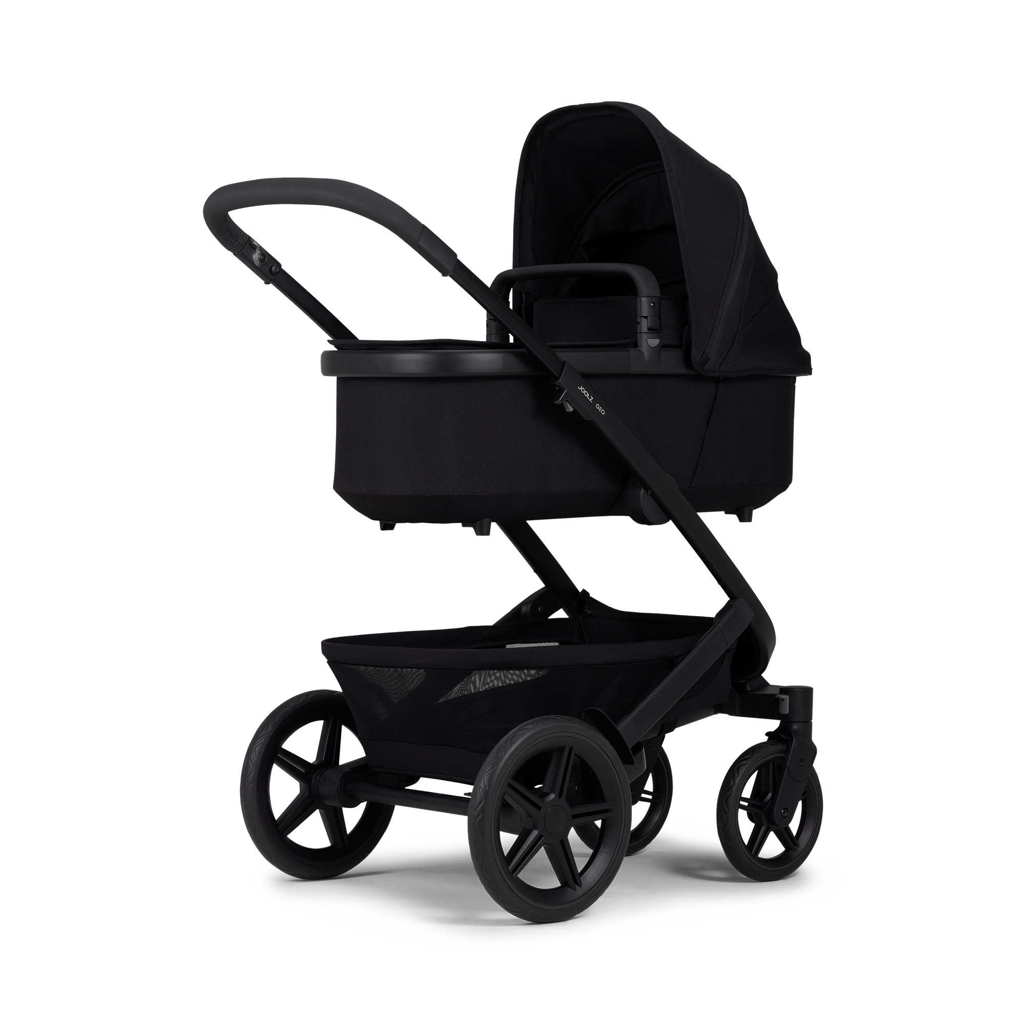Kombi-Kinderwagen, JOOLZ, Schwarz – Besonderheit: mit Allradfederung und Reflektoren für ein ideales und sicheres Fahrerlebnis
