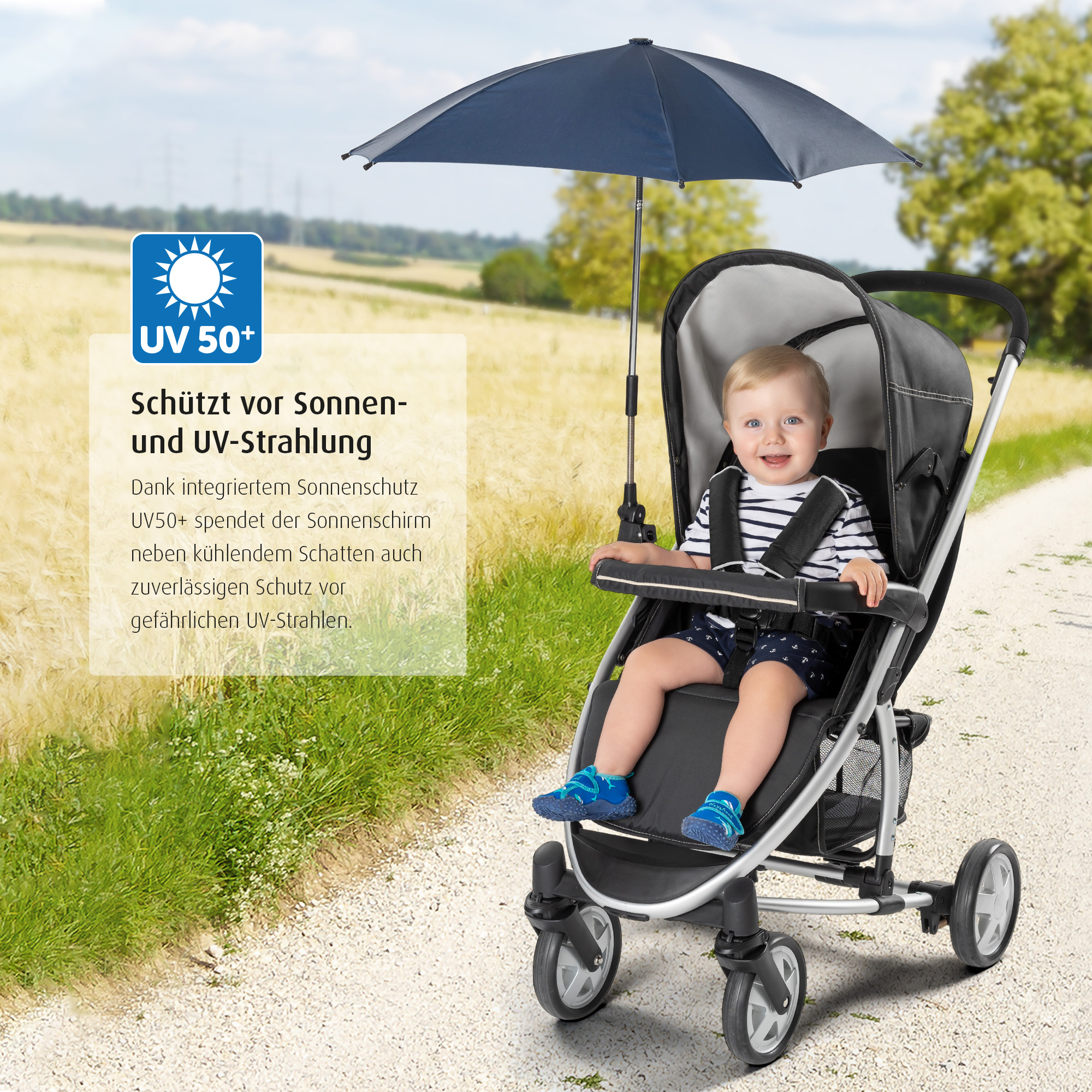 % SALE Kinderwagen, reer, Blau – Besonderheit: einfache und schnelle Montage