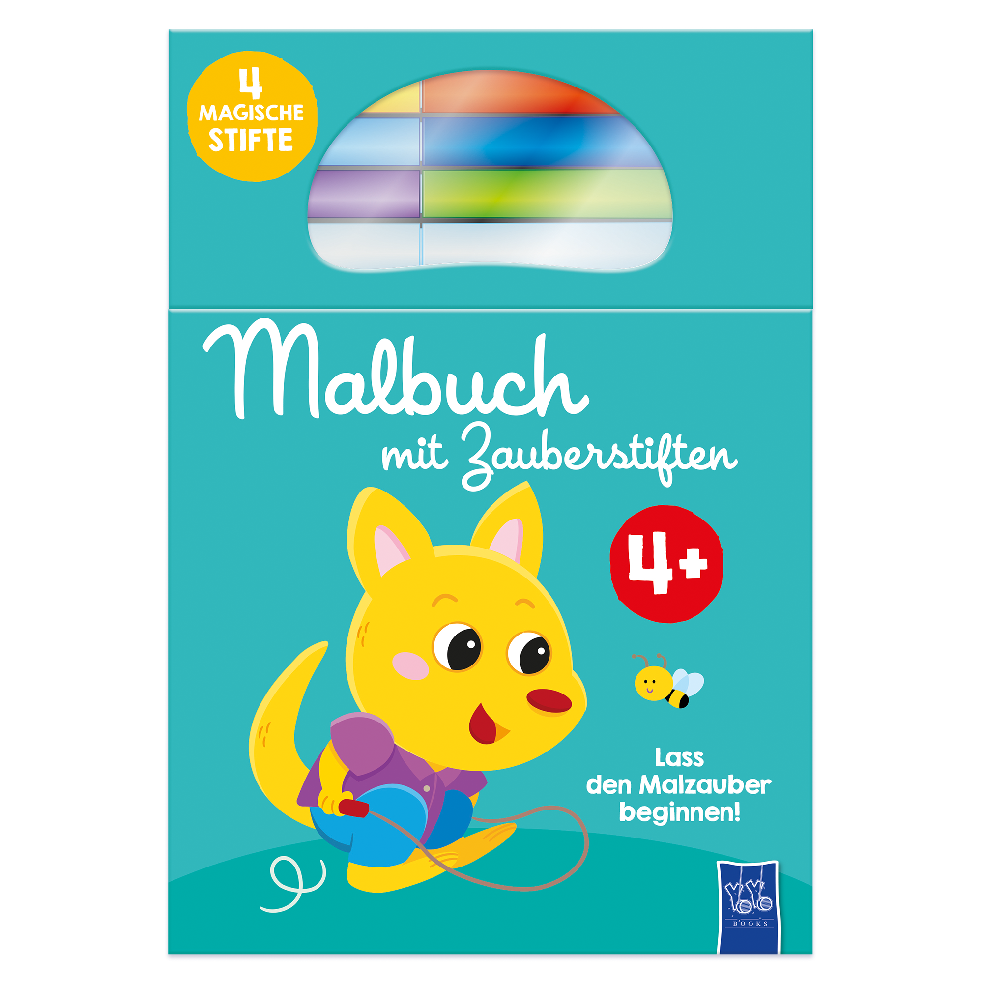 Malbuch mit Zauberstiften - Känguru Yoyo Books Mehrfarbig 2000584479207 1