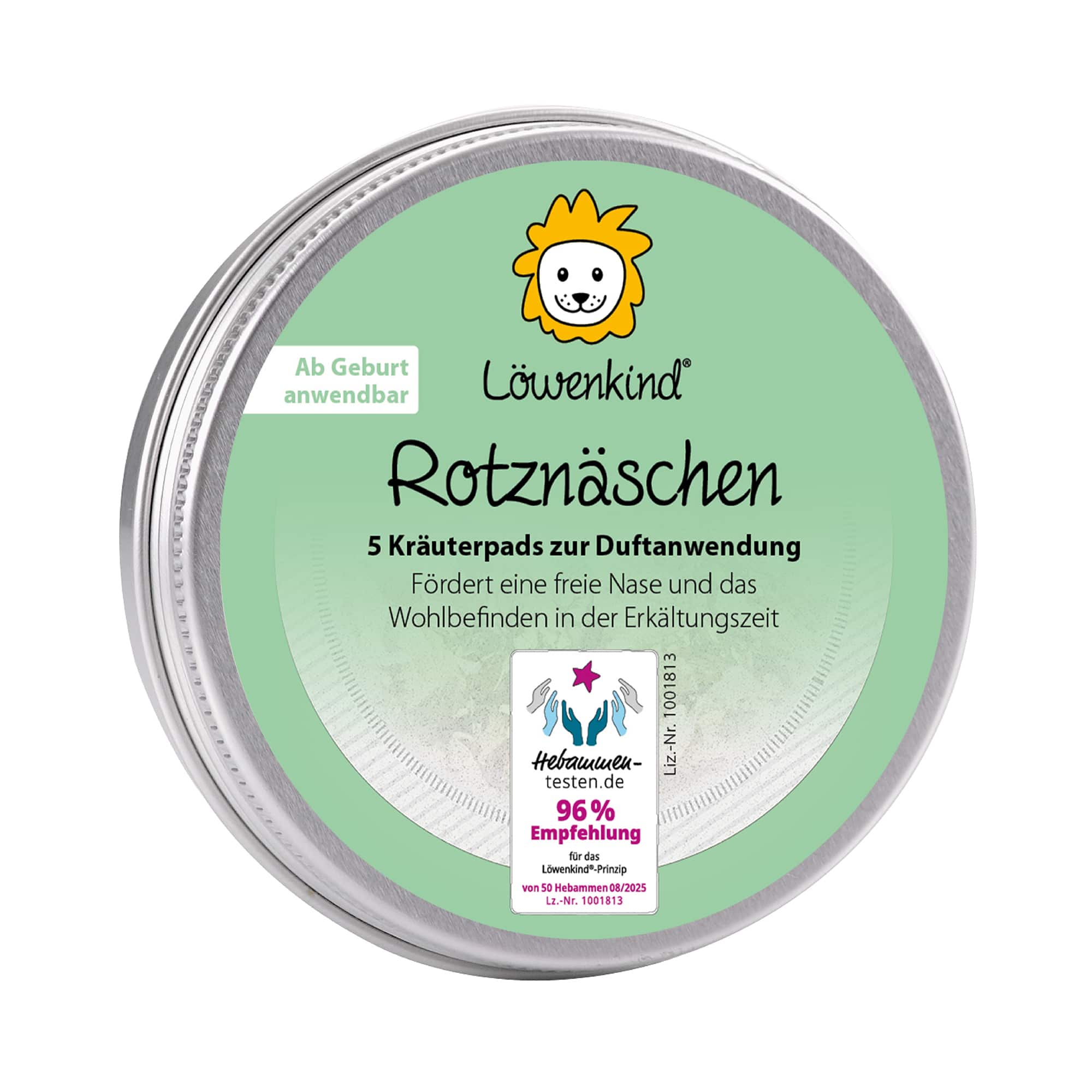 Hausapotheke, Löwenkind, Mehrfarbig – Besonderheit: enthält 5 wiederverwendbare Kräuterpads