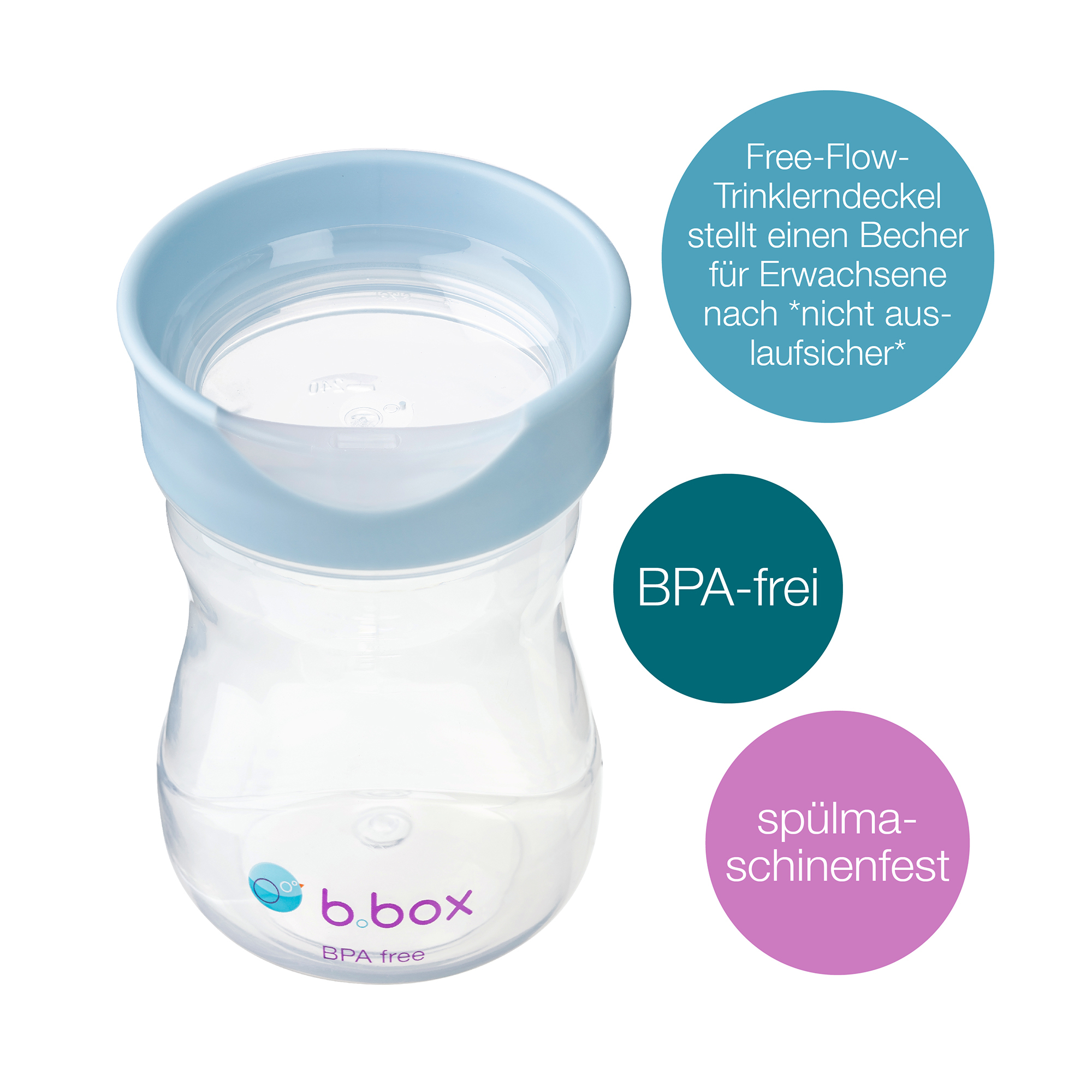 Trinklernbecher & -flaschen, B.box, Blau – Produktansicht