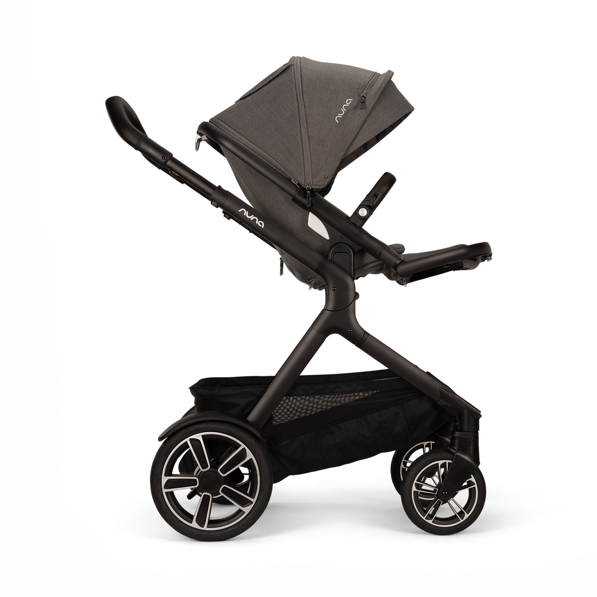 Kombi-Kinderwagen, nuna, Grau – Produktansicht