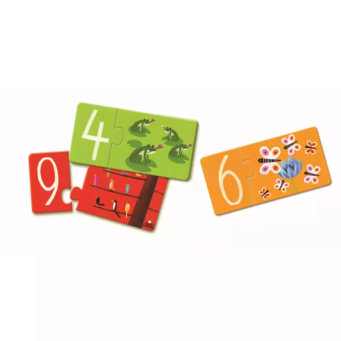 Puzzle, DJECO, Mehrfarbig – Besonderheit: 10 Puzzle