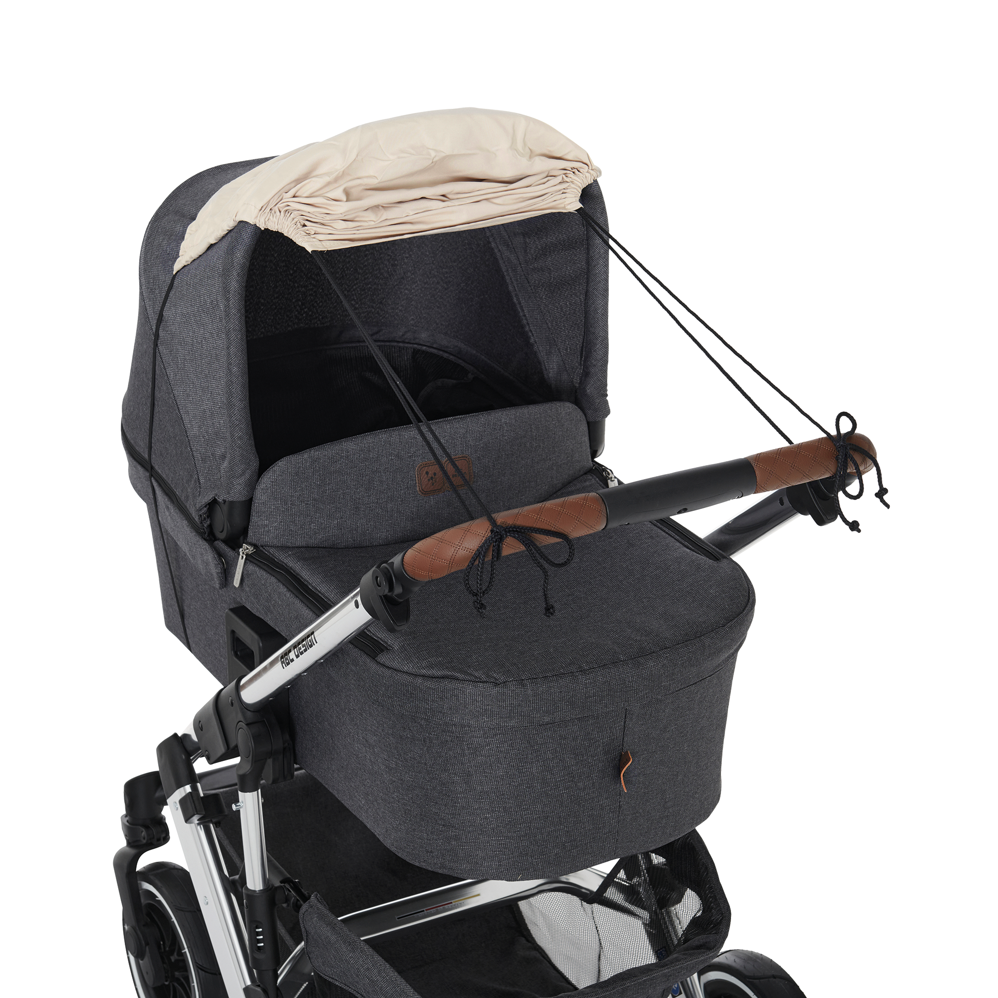 Sonnen- & Insektenschutz Kinderwagen, LITTLE ONE, Beige – Besonderheit: mit UV-Schutz 50+