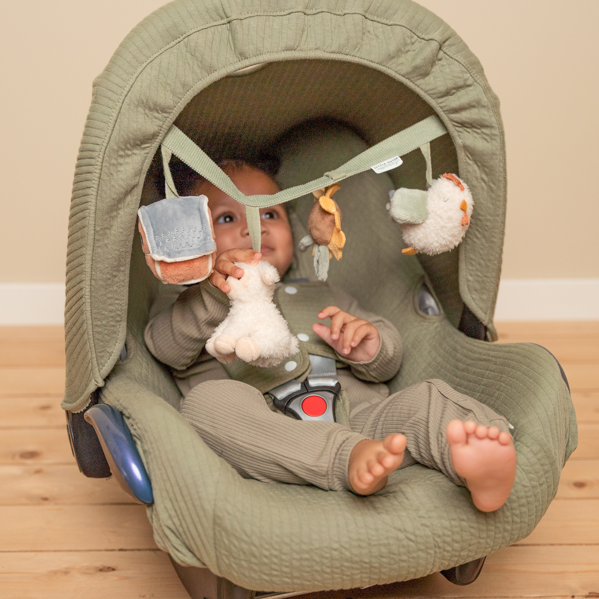 Kinderwagenketten, LITTLE DUTCH, Mehrfarbig – Besonderheit: einfache Befestigung am Kinderwagen oder Autositz