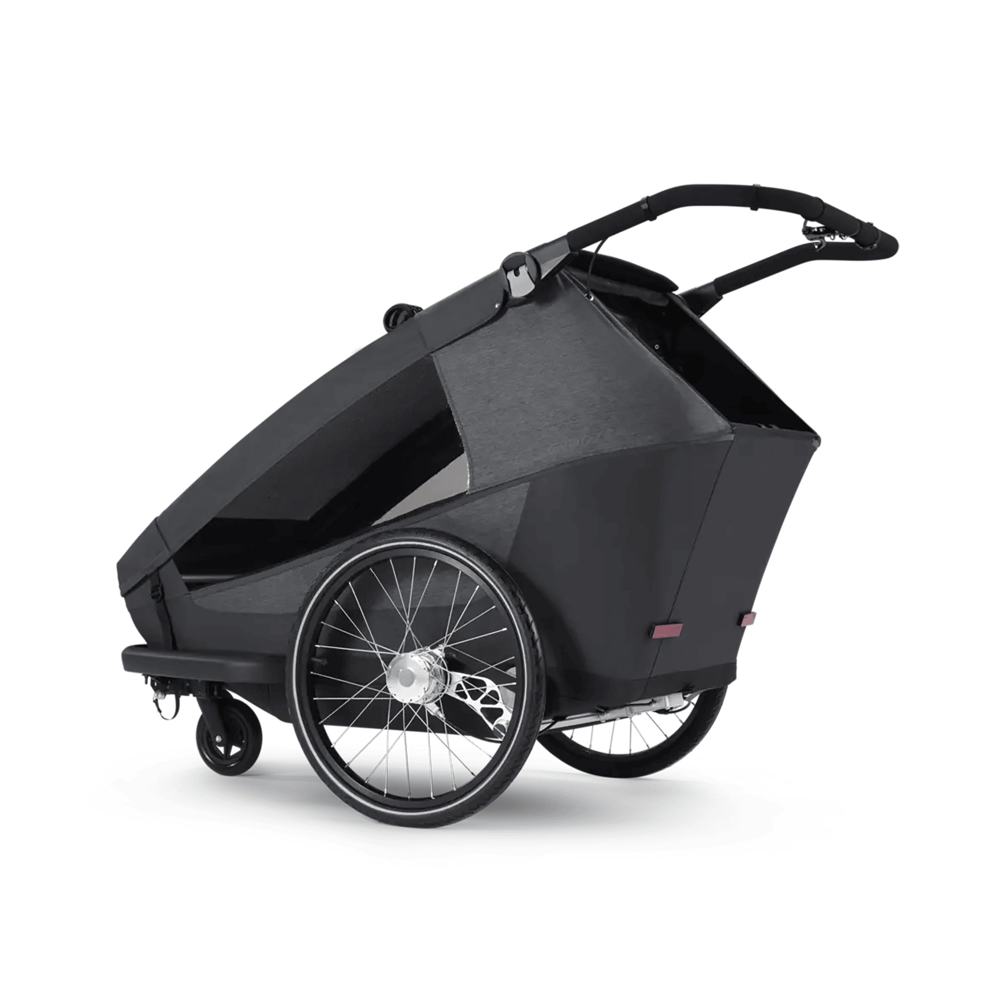 Fahrradanhänger, Croozer, Schwarz – Produktansicht