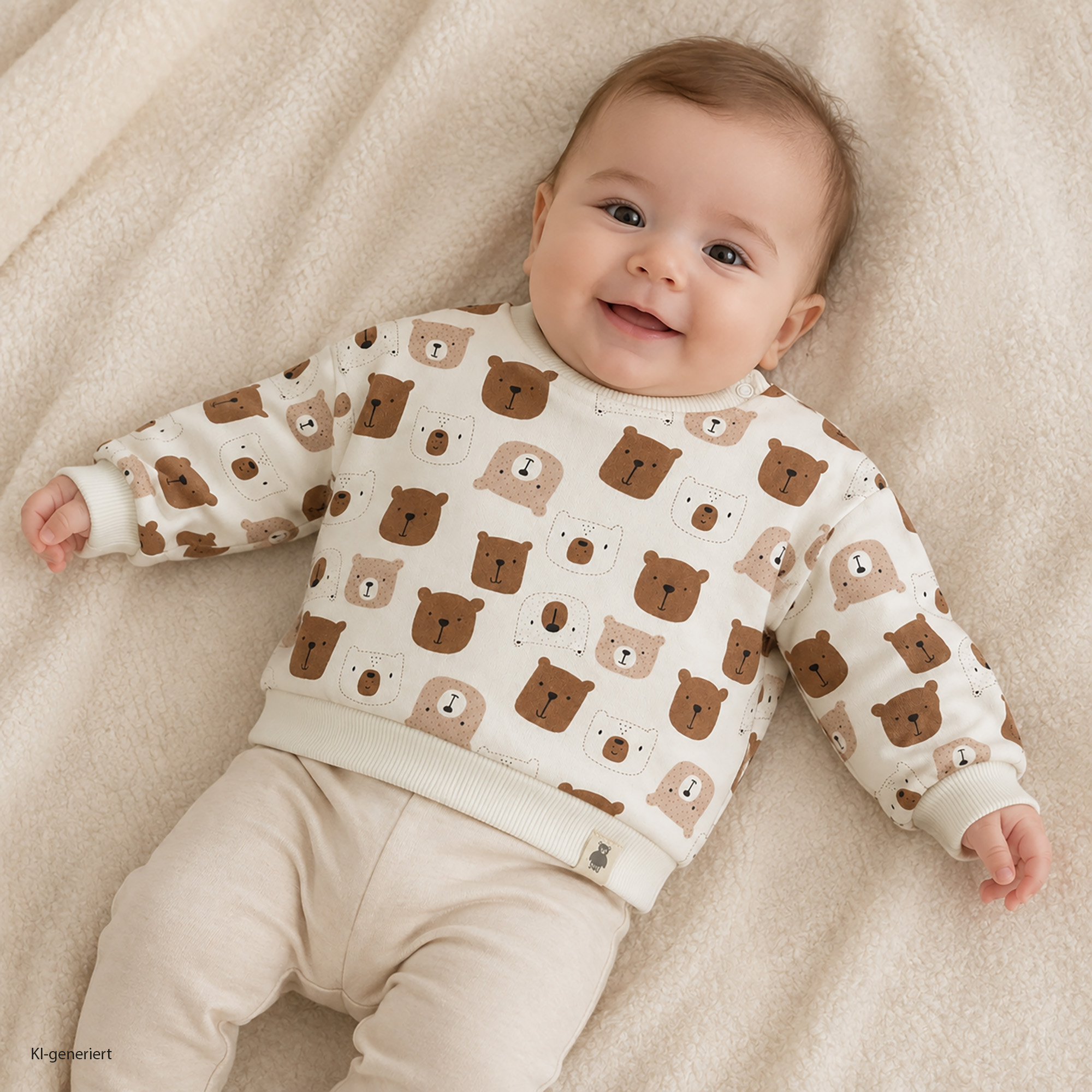 Pullover & Sweatshirts, LITTLE, Weiß – Besonderheit: aus 80% Baumwolle
