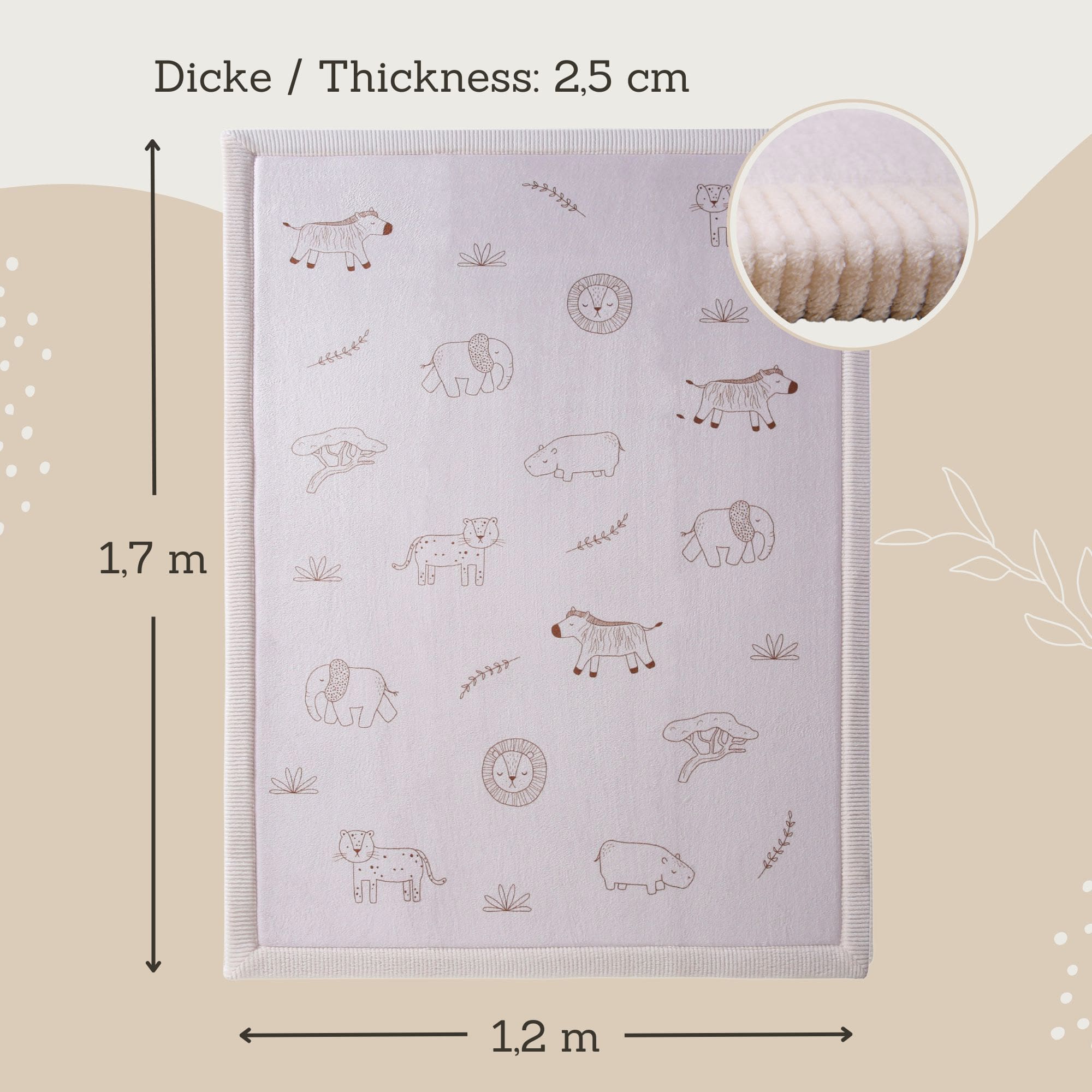 Teppiche, Hakuna matte, Beige – Produktansicht
