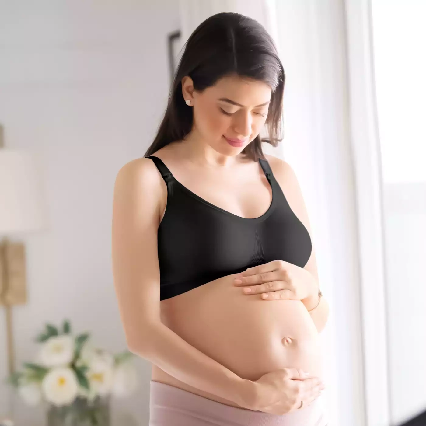 Still-BH´s, medela, Schwarz – Besonderheit: herunterklappbare Cups