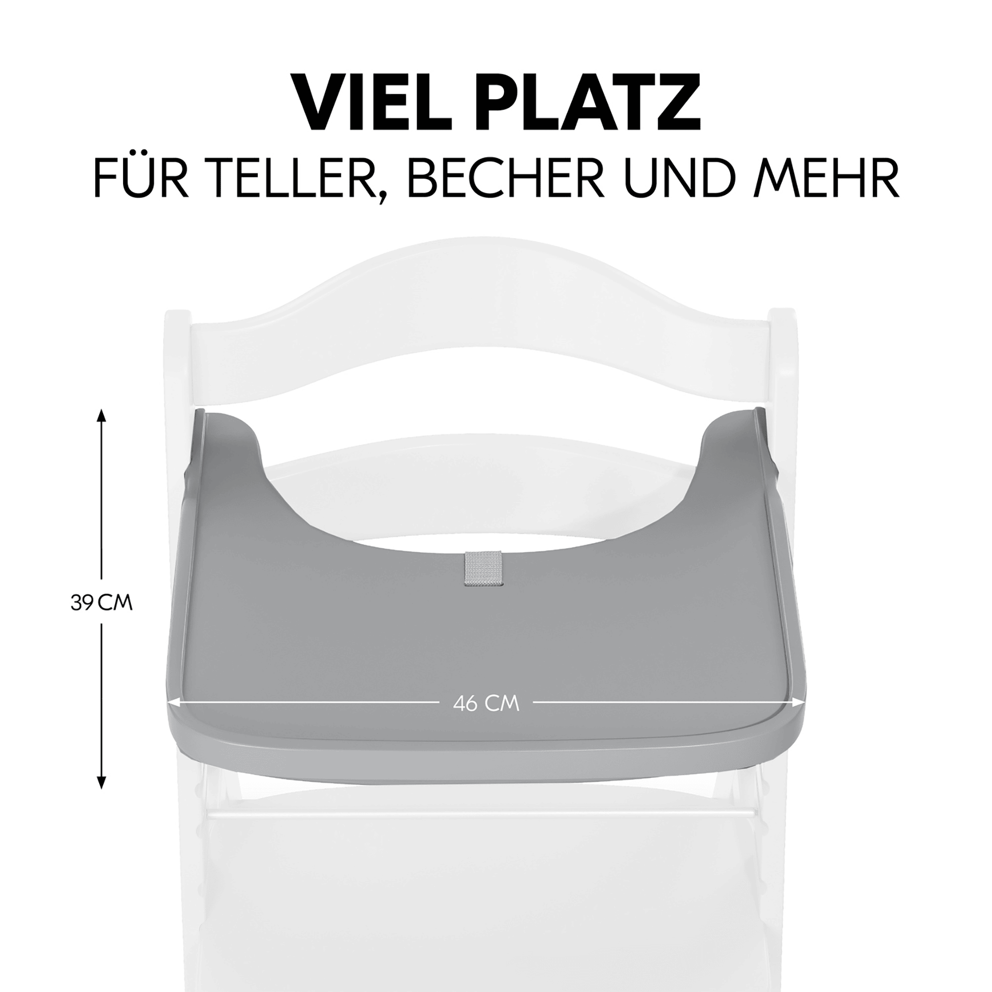 Hochstuhl Zubehör, hauck, Grau – Produktansicht