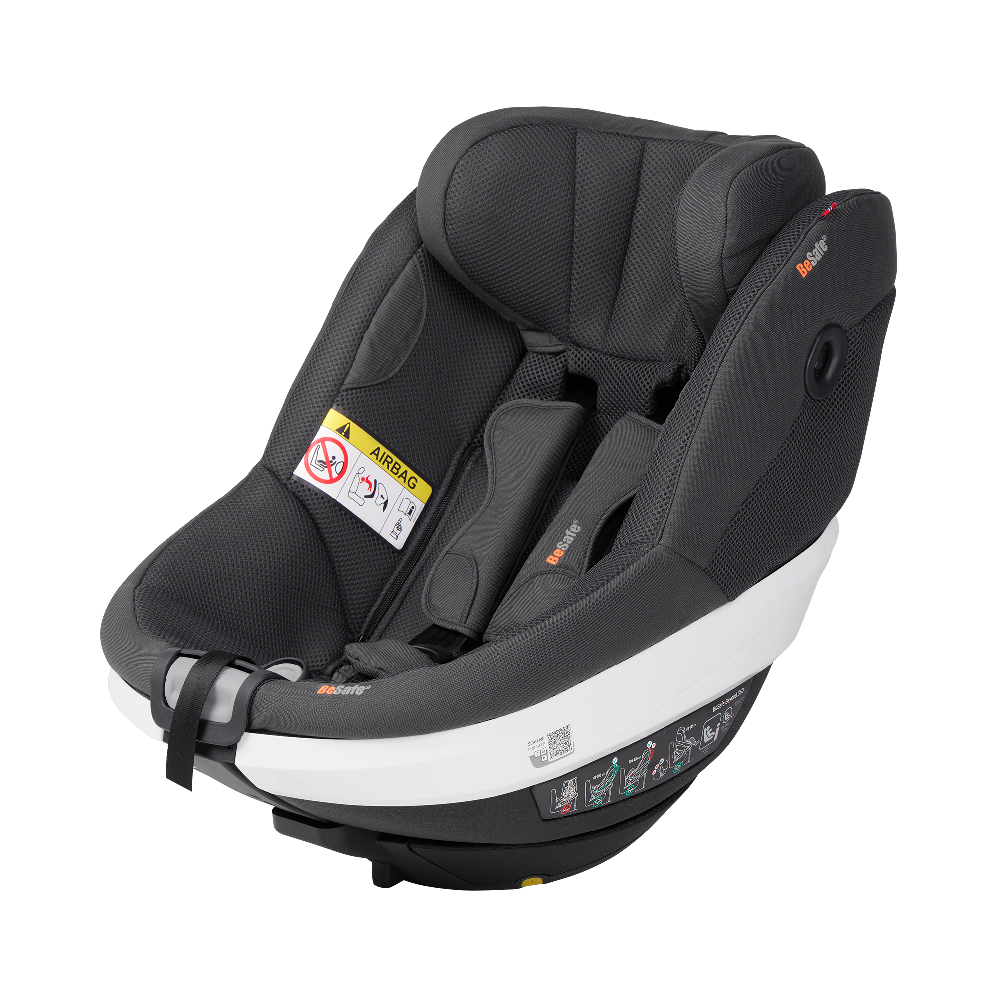 Kindersitze 9-18 kg, Gruppe 1, BeSafe, Grau – Produktansicht