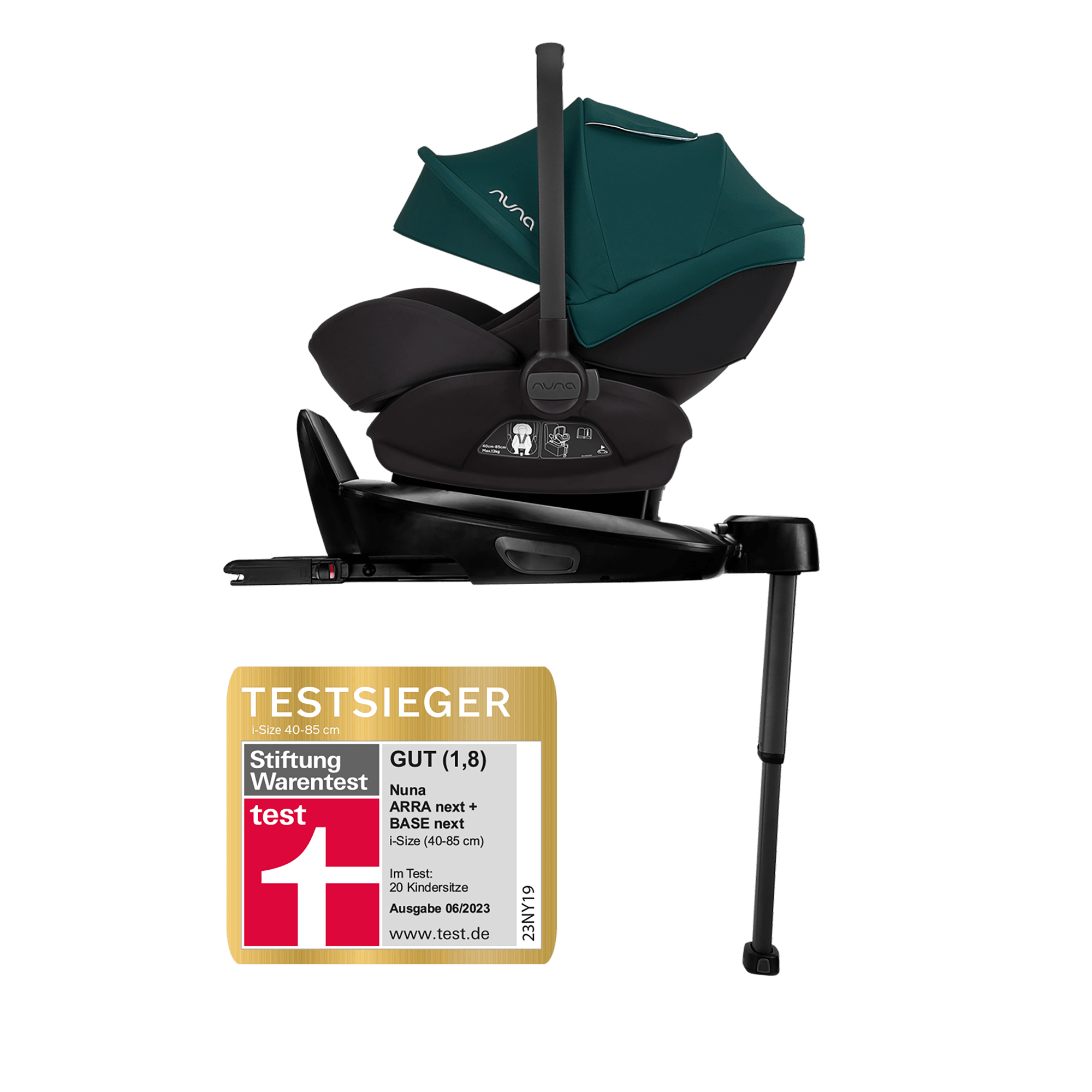 Babyschalen 0-13 kg, Gruppe 0+, nuna – Produktansicht