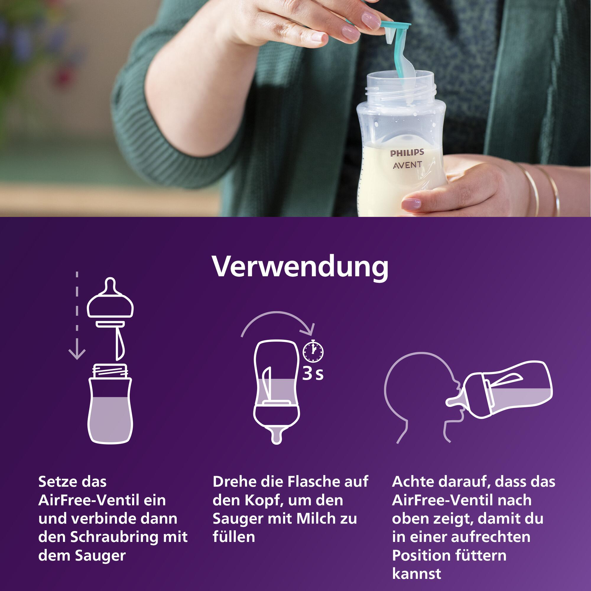 Babyfläschchen, PHILIPS AVENT, Blau – Produktansicht