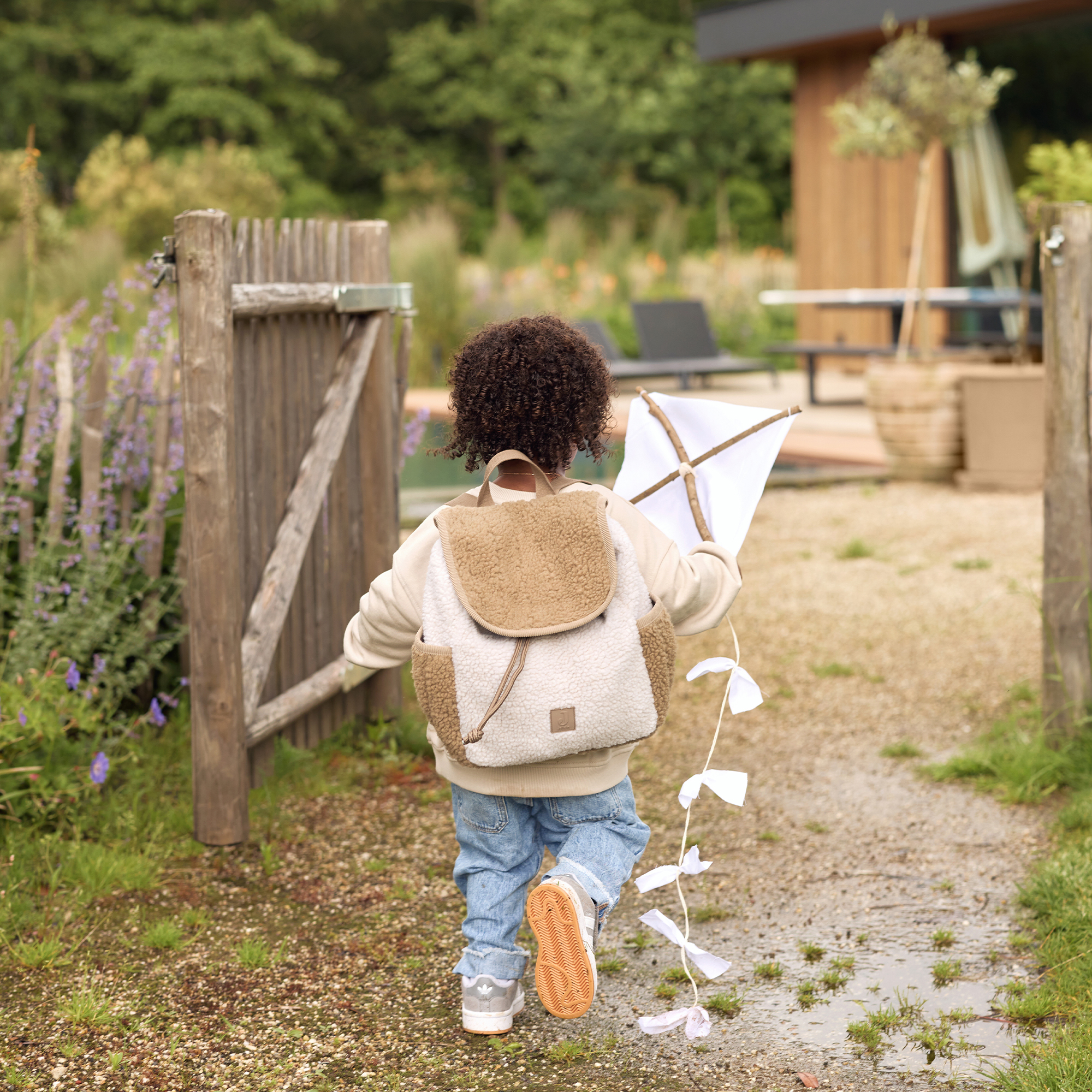 Kinderrucksäcke, jollein, Beige – Produktansicht