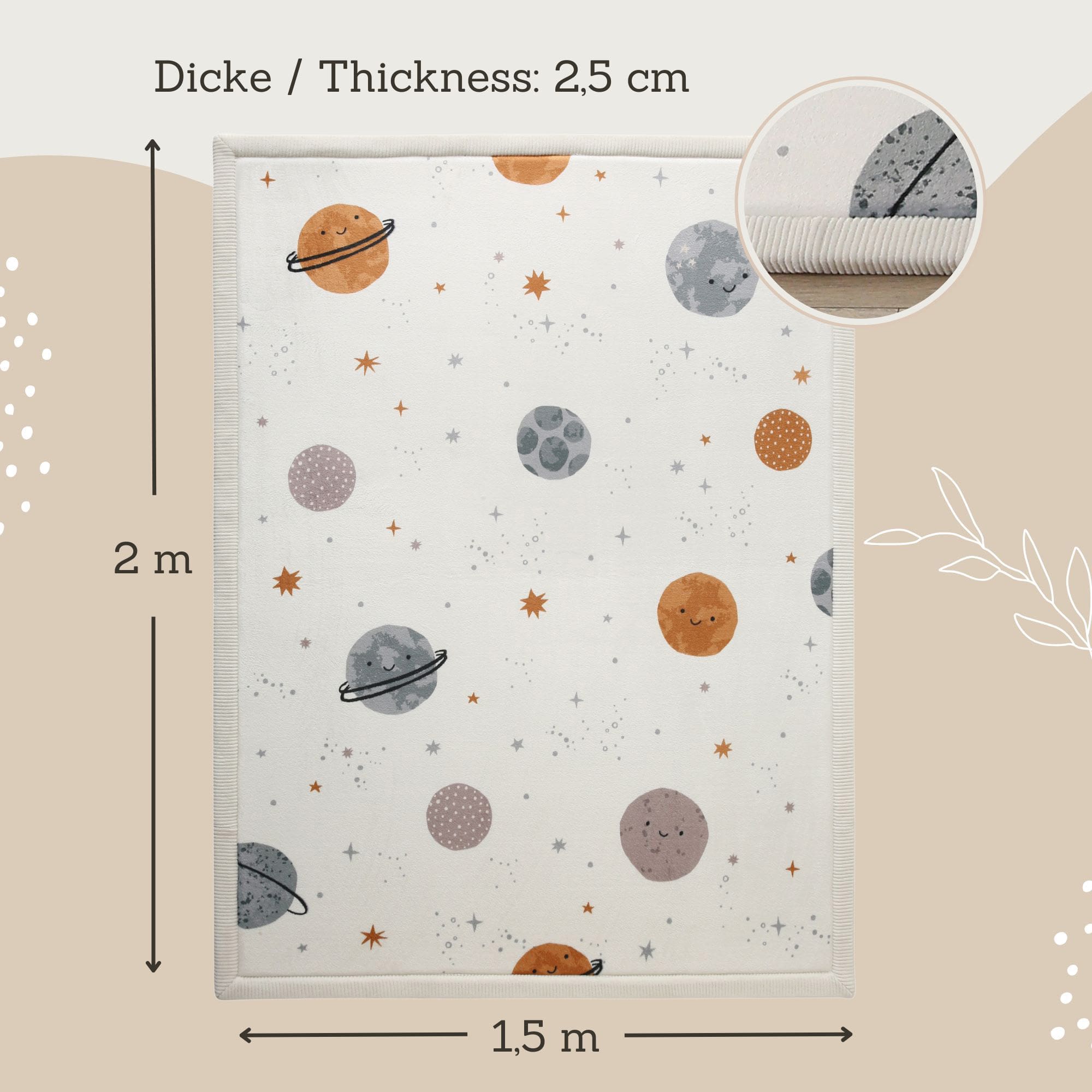 Teppiche, Hakuna matte, Weiß – Produktansicht