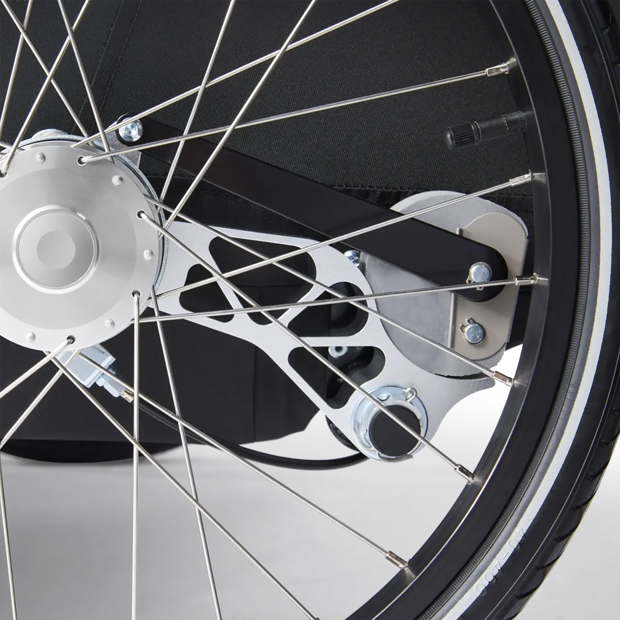 Fahrradanhänger, Croozer, Schwarz – Produktansicht