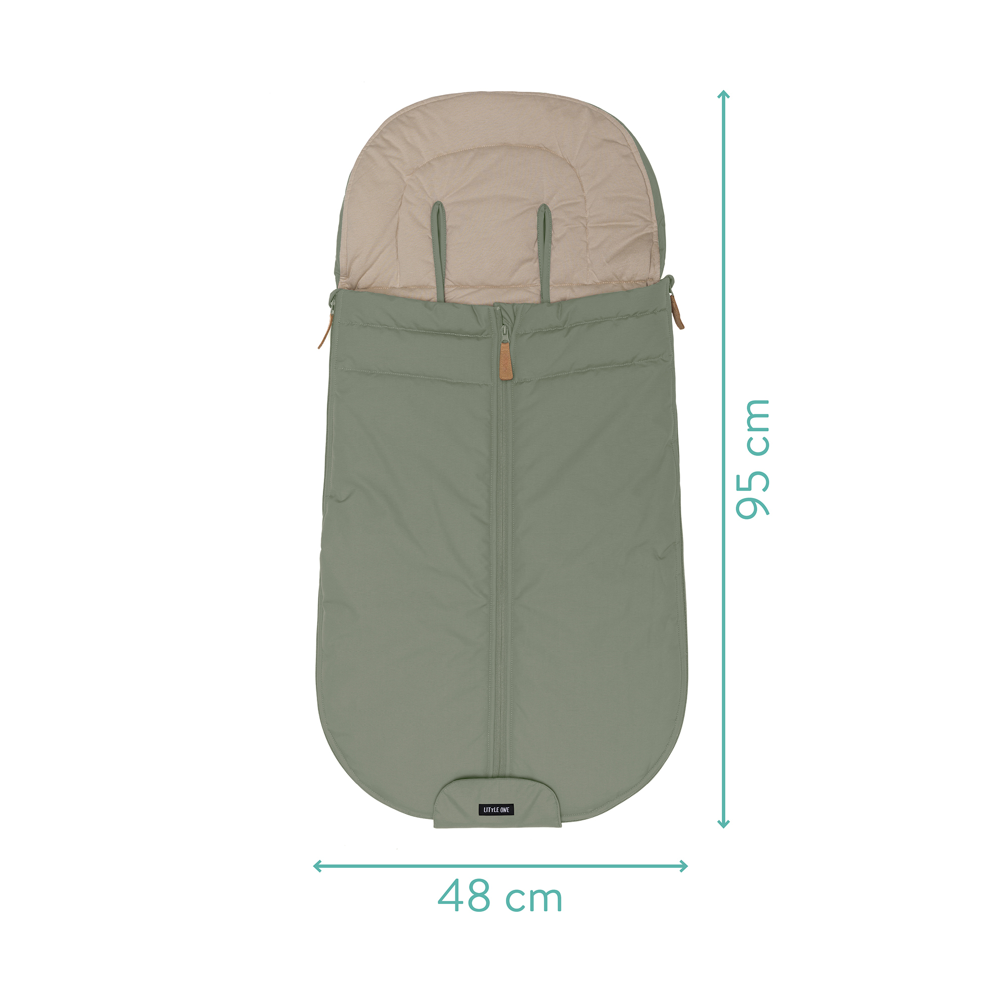 Sommerfußsäcke, LITTLE ONE, Grün – Produktansicht