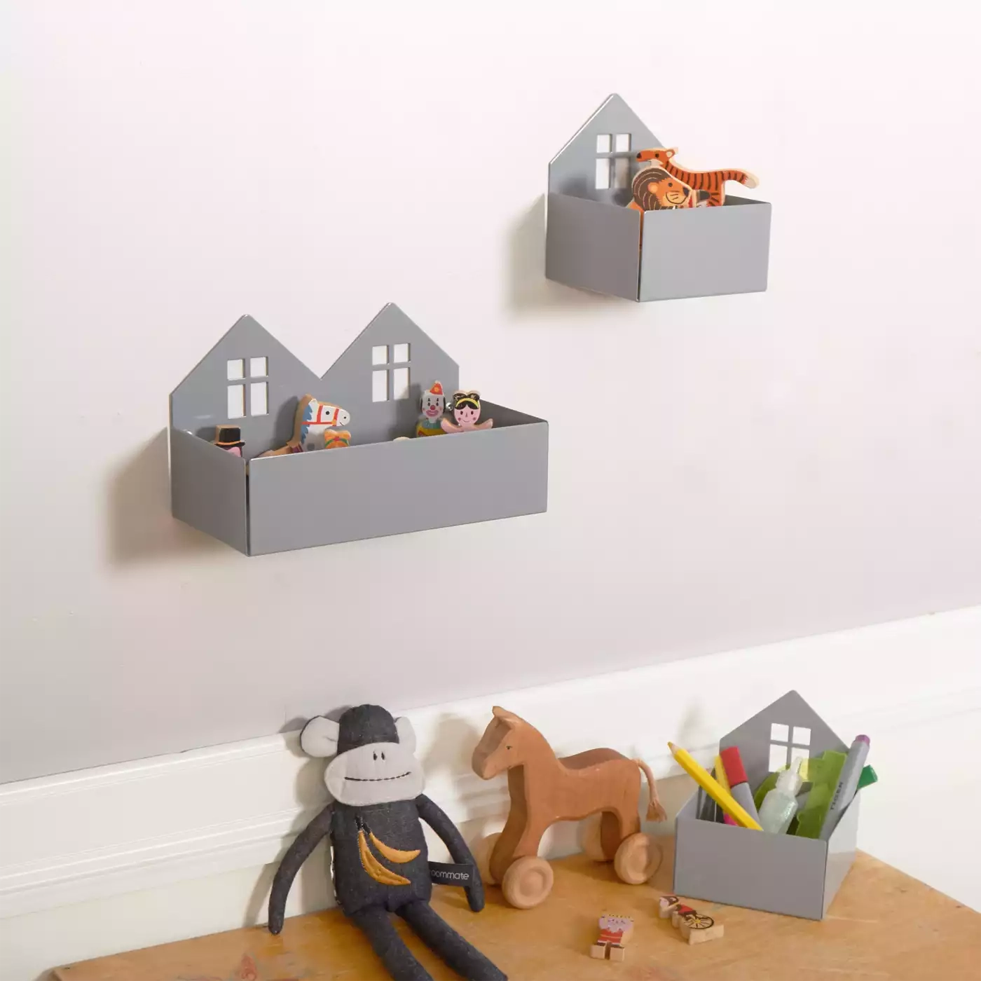 Aufbewahrung, Roommate, Grau – Besonderheit: einfach anzubringen