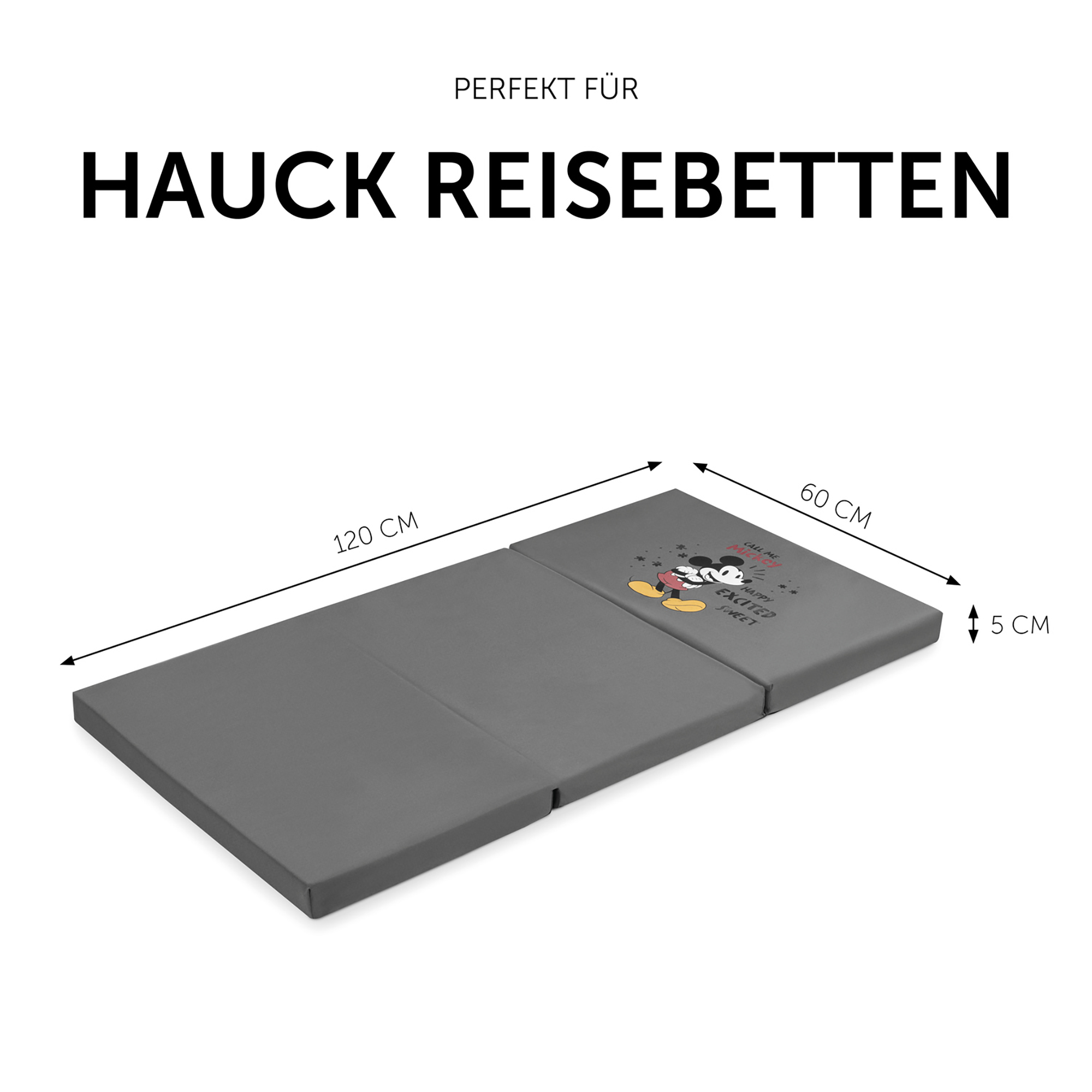 Reisebetten & Zubehör, hauck, Grau – Besonderheit: Zusatzmatratze für hauck Reisebetten
