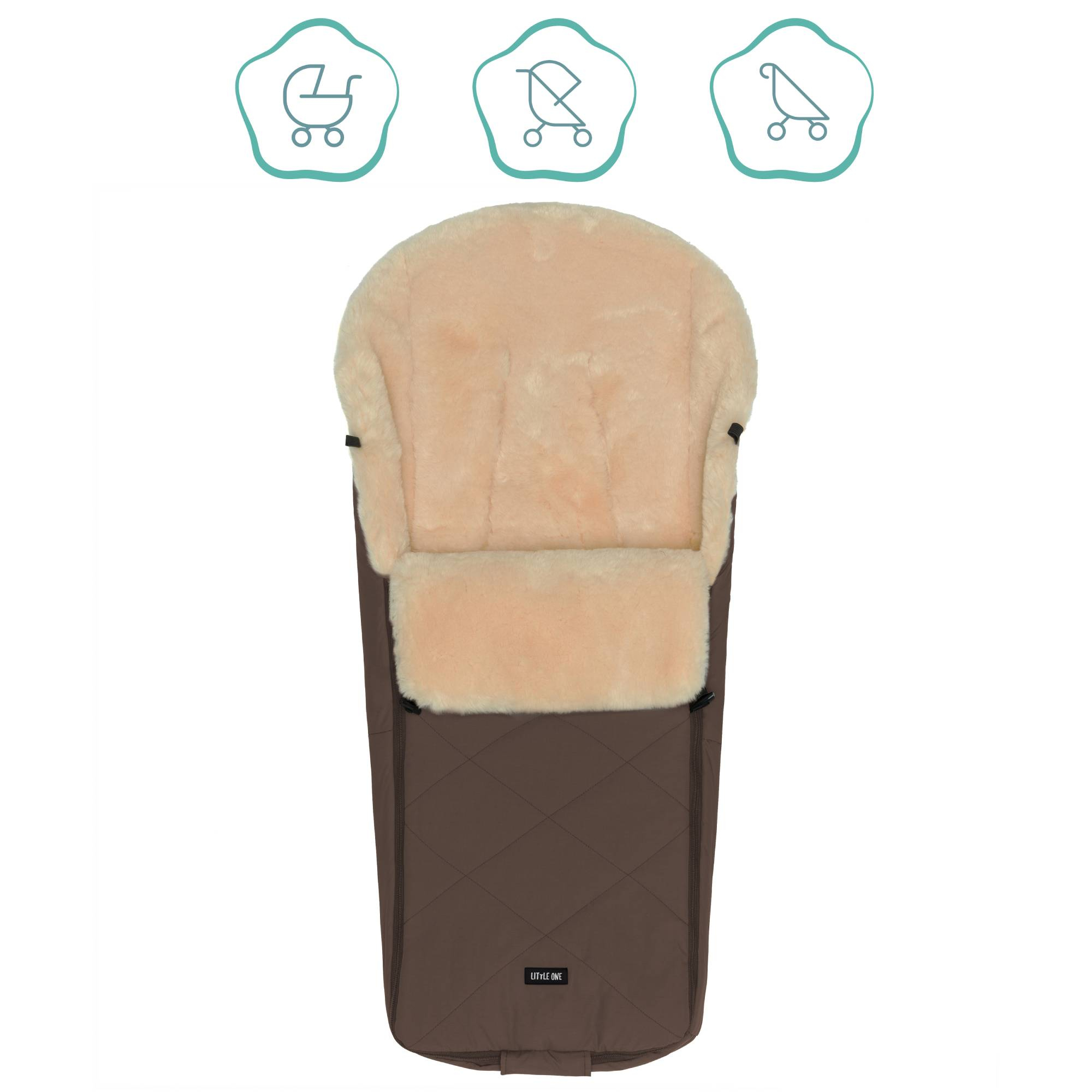 Fußsäcke & Decken, LITTLE ONE, Braun – Produktansicht