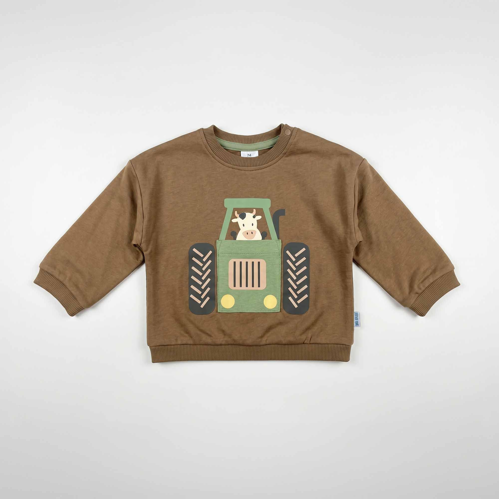 Pullover & Sweatshirts, LITTLE ONE, Braun – Besonderheit: Oeko-Tex Standard 100 zertifiziert (Zertifizierungsnummer 08.0.60350 HOHENSTEIN HTTI)