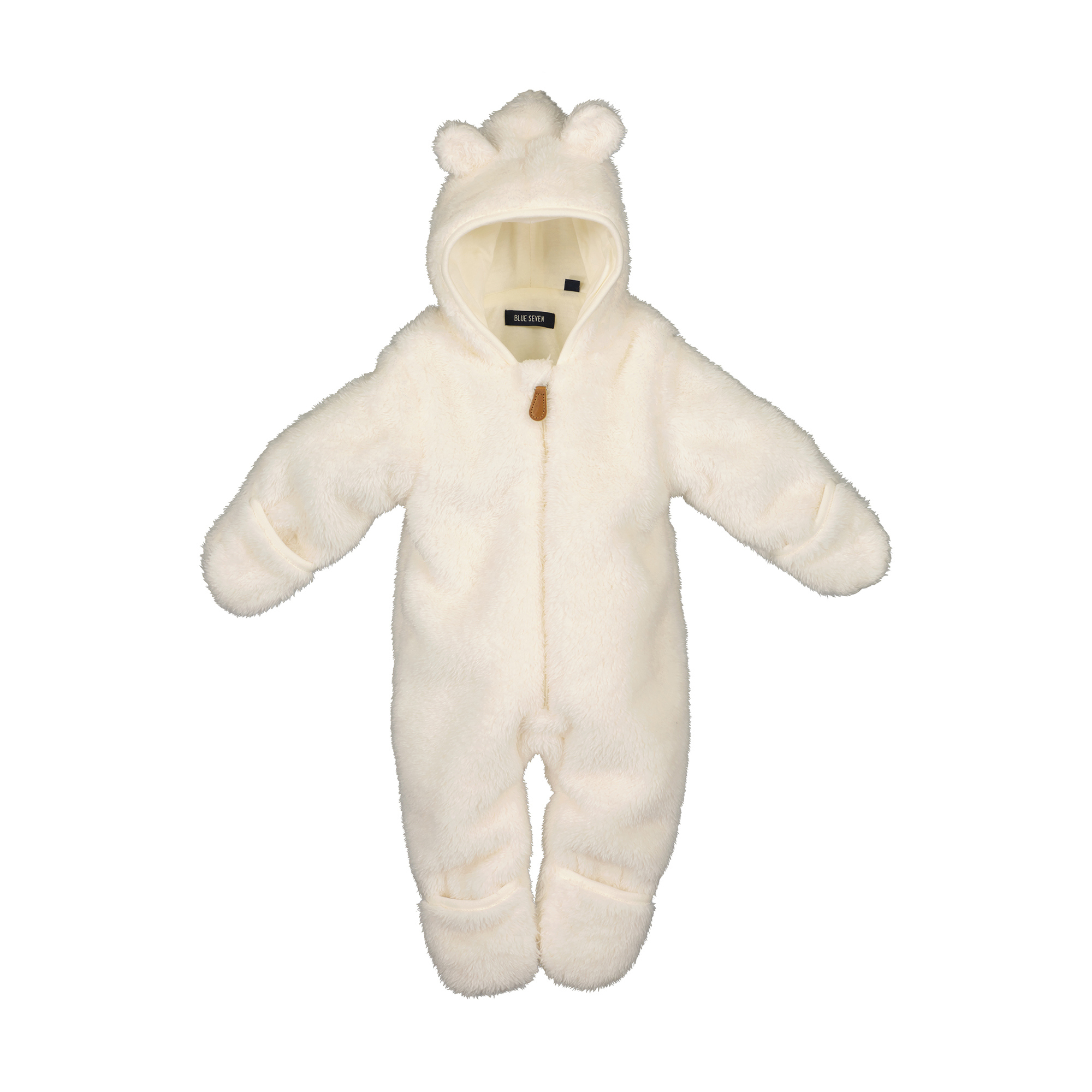 Overalls, blue seven, Weiß – Besonderheit: kuscheliger Teddyfleece-Stoff
