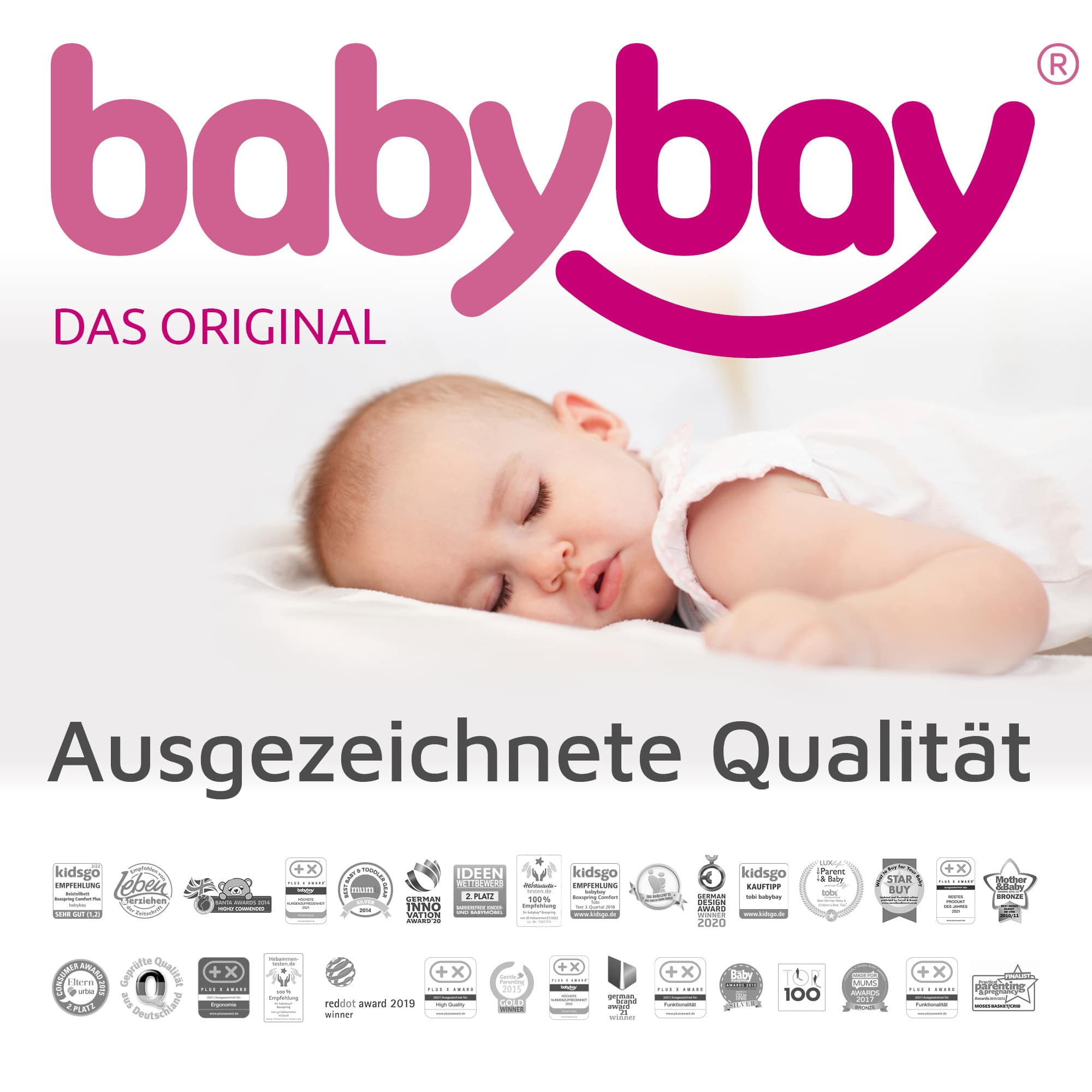 Nestchen, babybay, Weiß – Produktansicht
