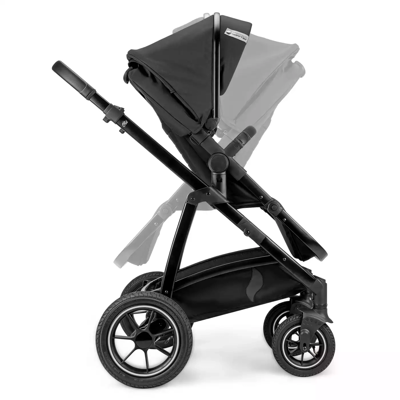 Kinderwagen schwarz, osann, Schwarz – Produktansicht