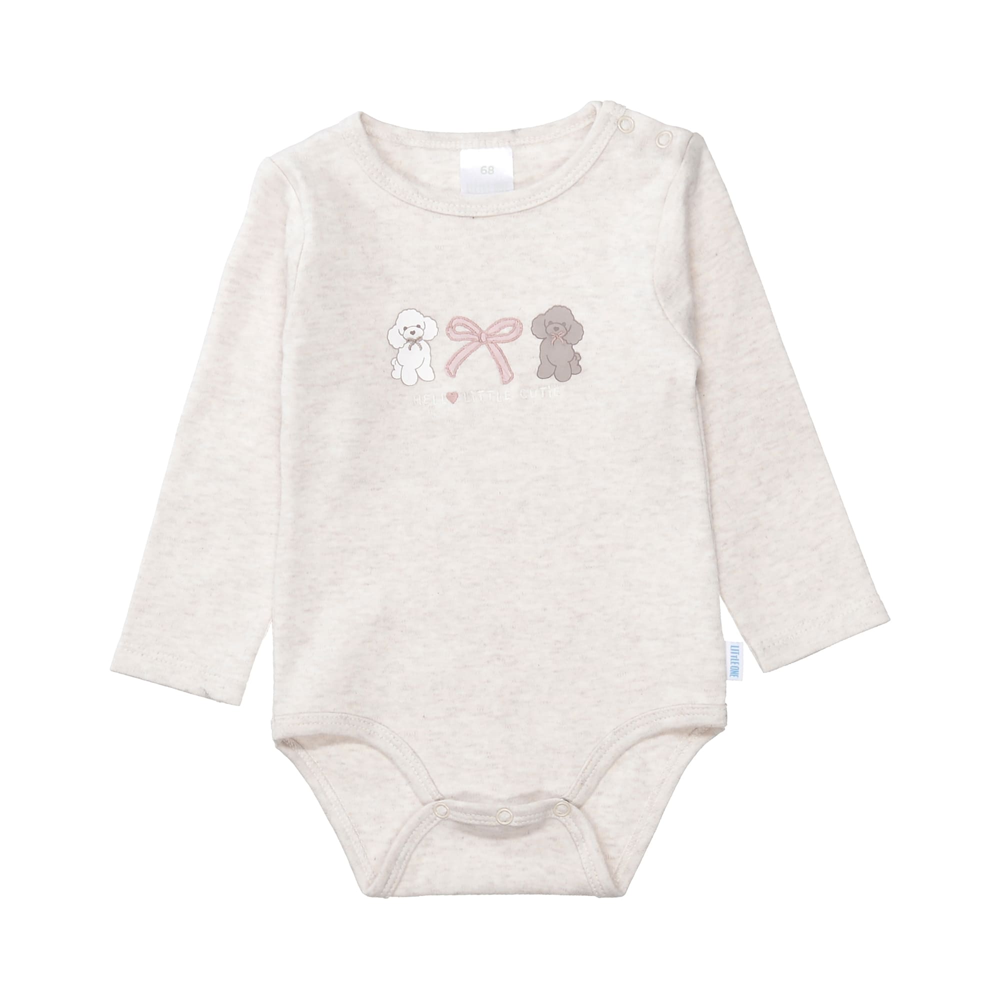 Langarmbodys, LITTLE ONE, Beige – Produktansicht