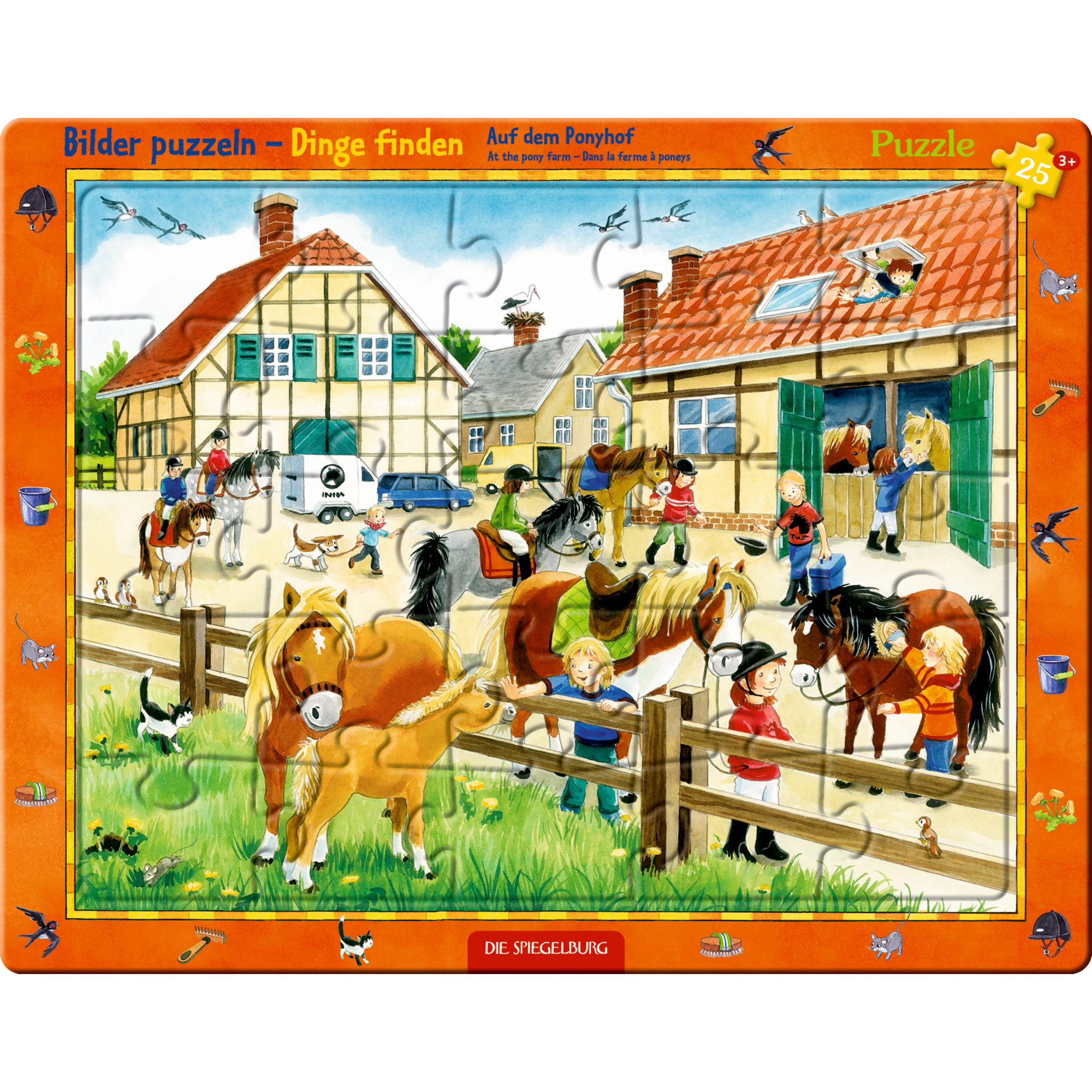 Rahmenpuzzle - Auf dem Ponyhof DIE SPIEGELBURG 2000585174408 1