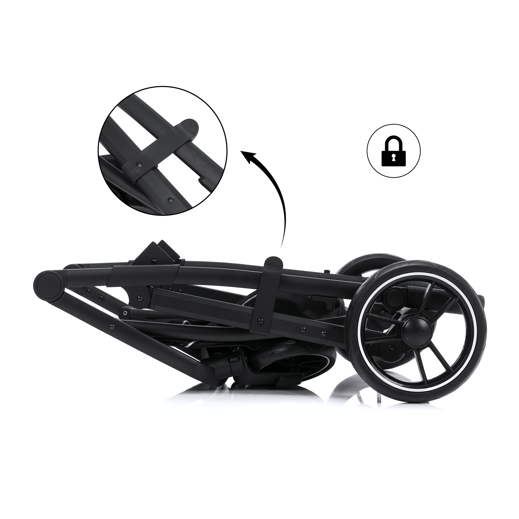 Kombi-Kinderwagen, LITTLE ONE, Grau – Produktansicht