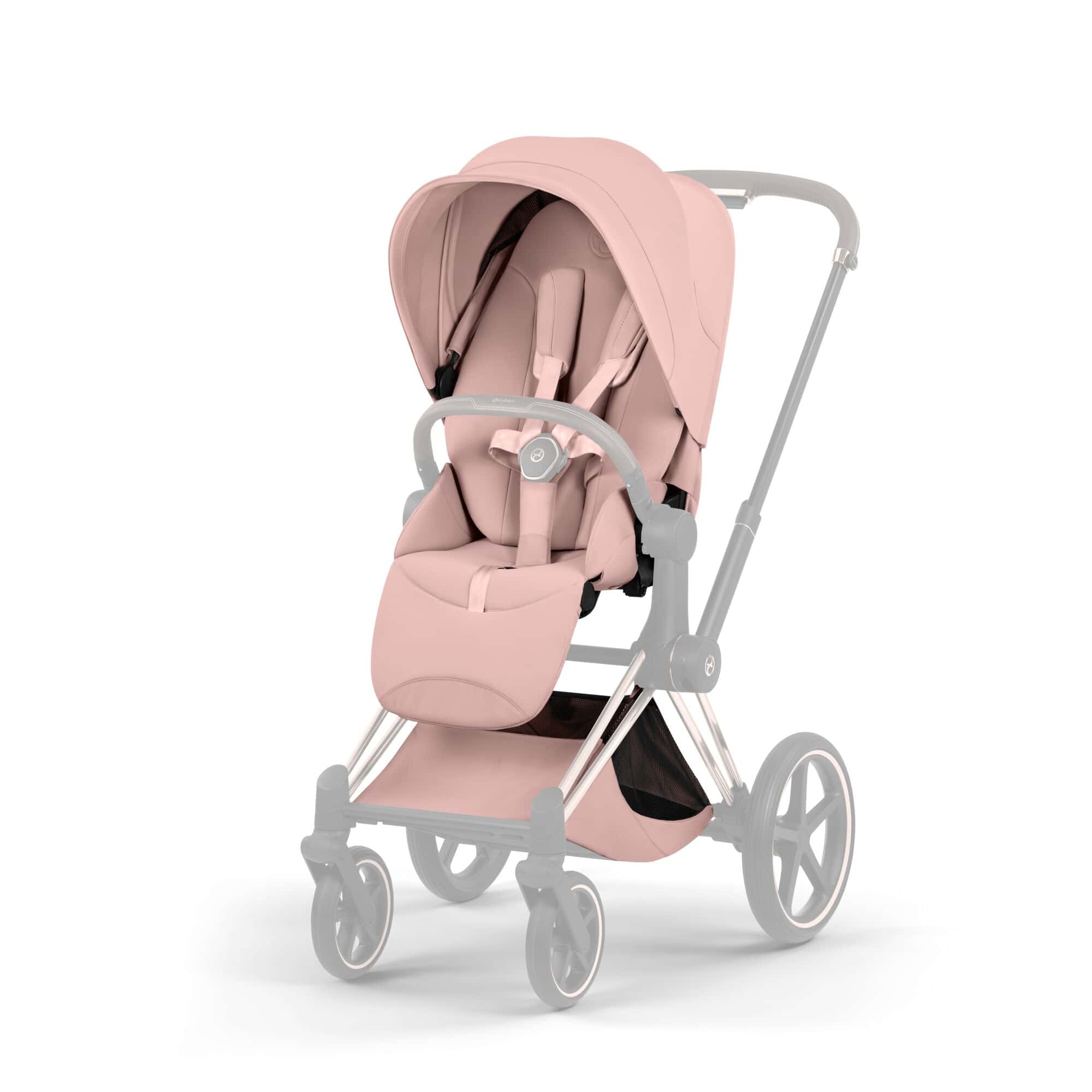 Sportsitze, cybex PLATINUM, Pink – Besonderheit: wendbare Sitzeinheit ermöglicht Blickkontakt zu den Eltern oder neugierige Blicke in die Welt