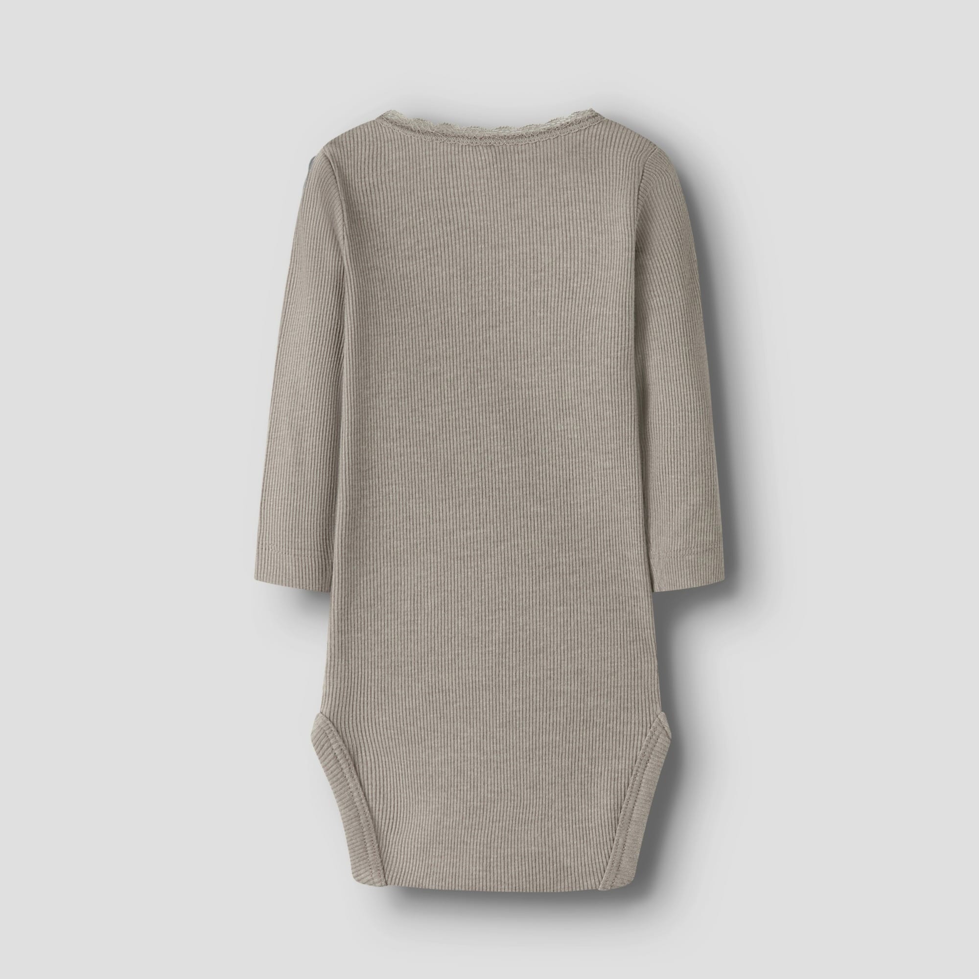 Langarmbodys, name it, Beige – Besonderheit: aus 57% Baumwolle (davon mindestens 50% aus Bio-Baumwolle), 38% Modal TENCEL™, 5% Elasthan