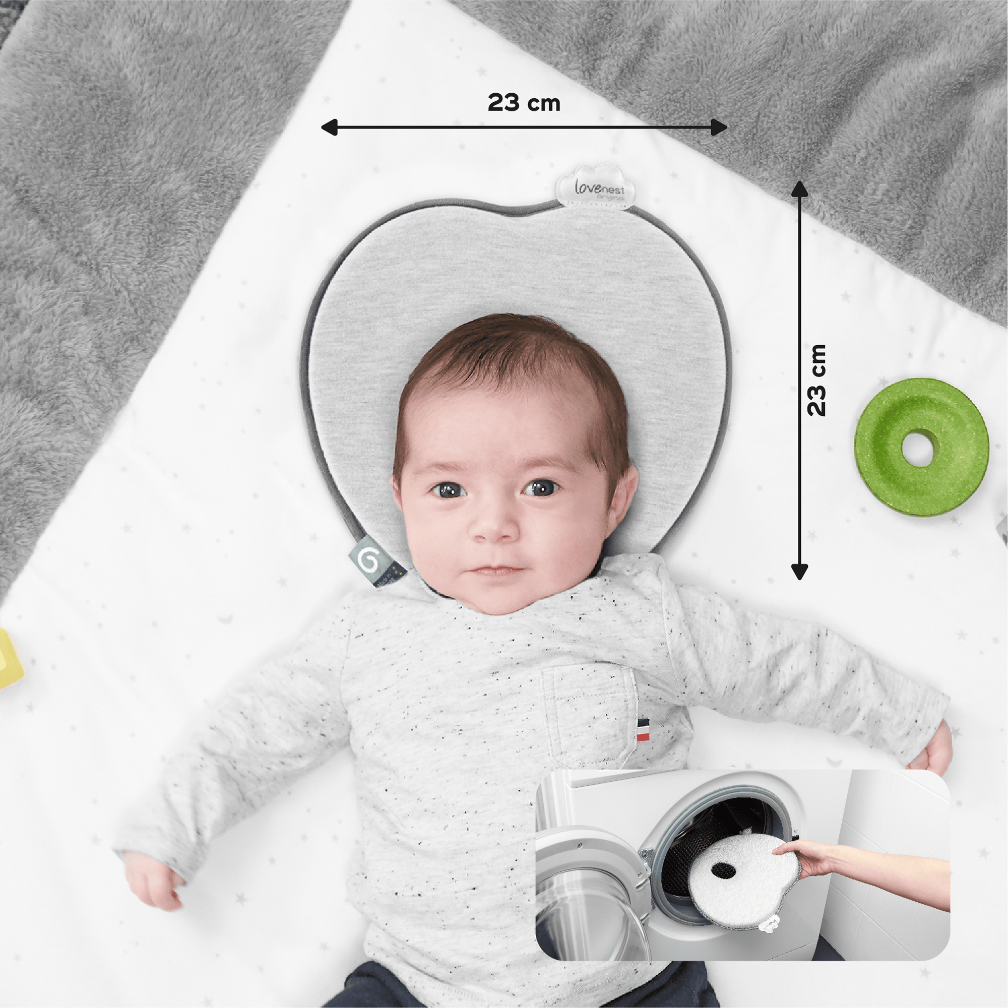Komfortkissen, babymoov, Grau – Produktansicht