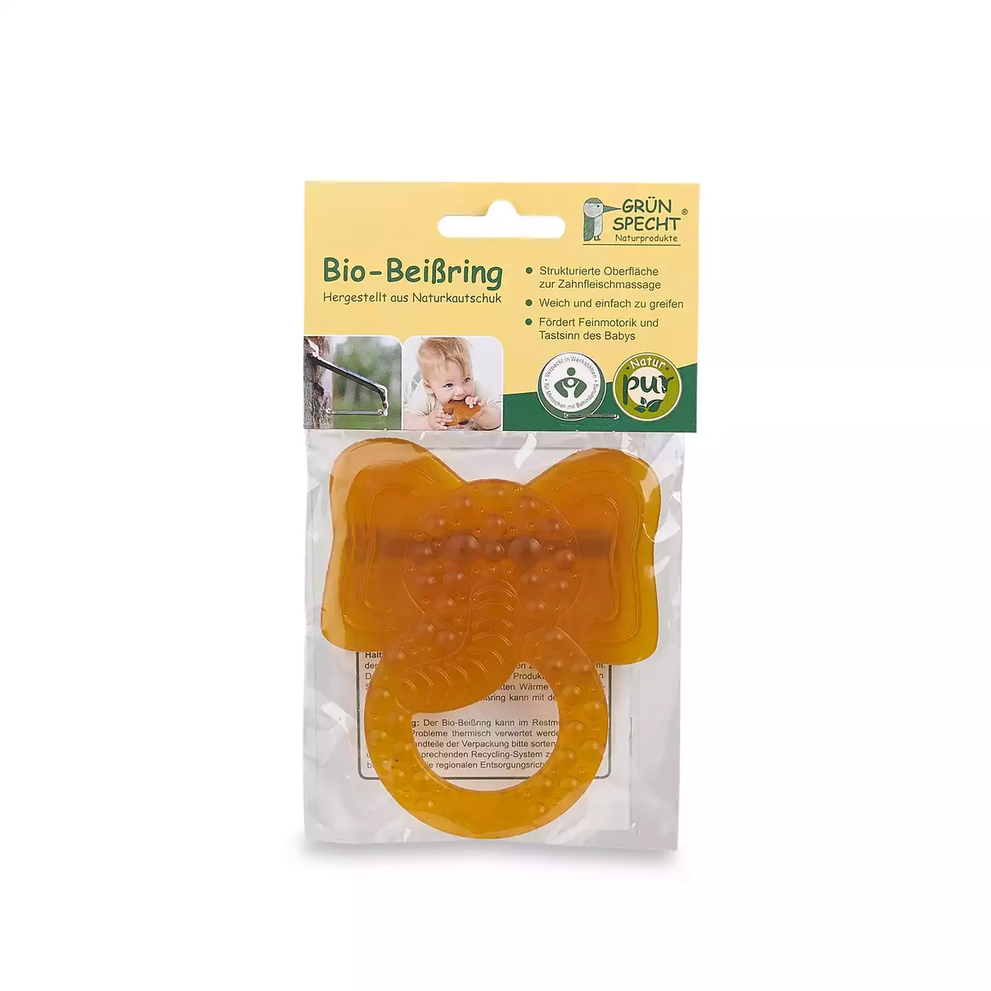 Beißringe, GRÜNSPECHT, Braun – Produktansicht