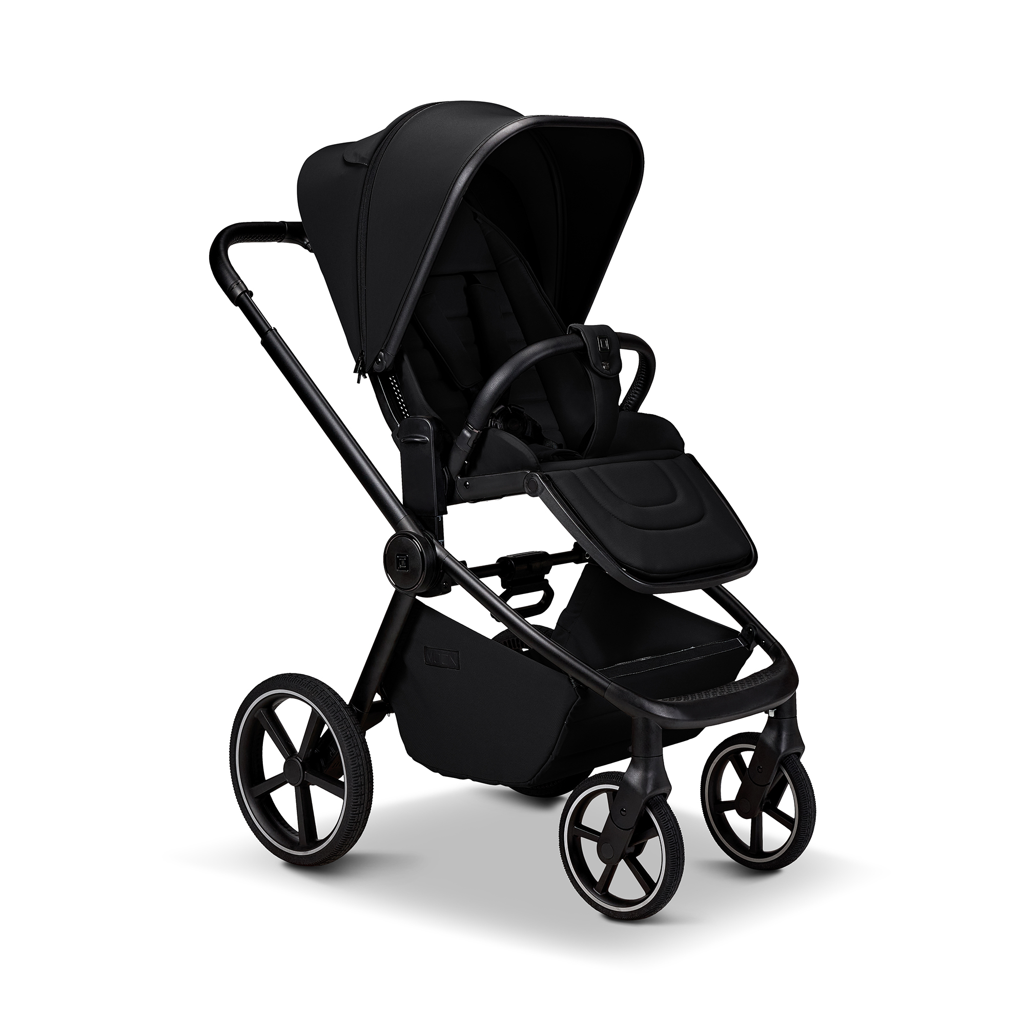 Kombi-Kinderwagen, MOON, Schwarz – Produktansicht