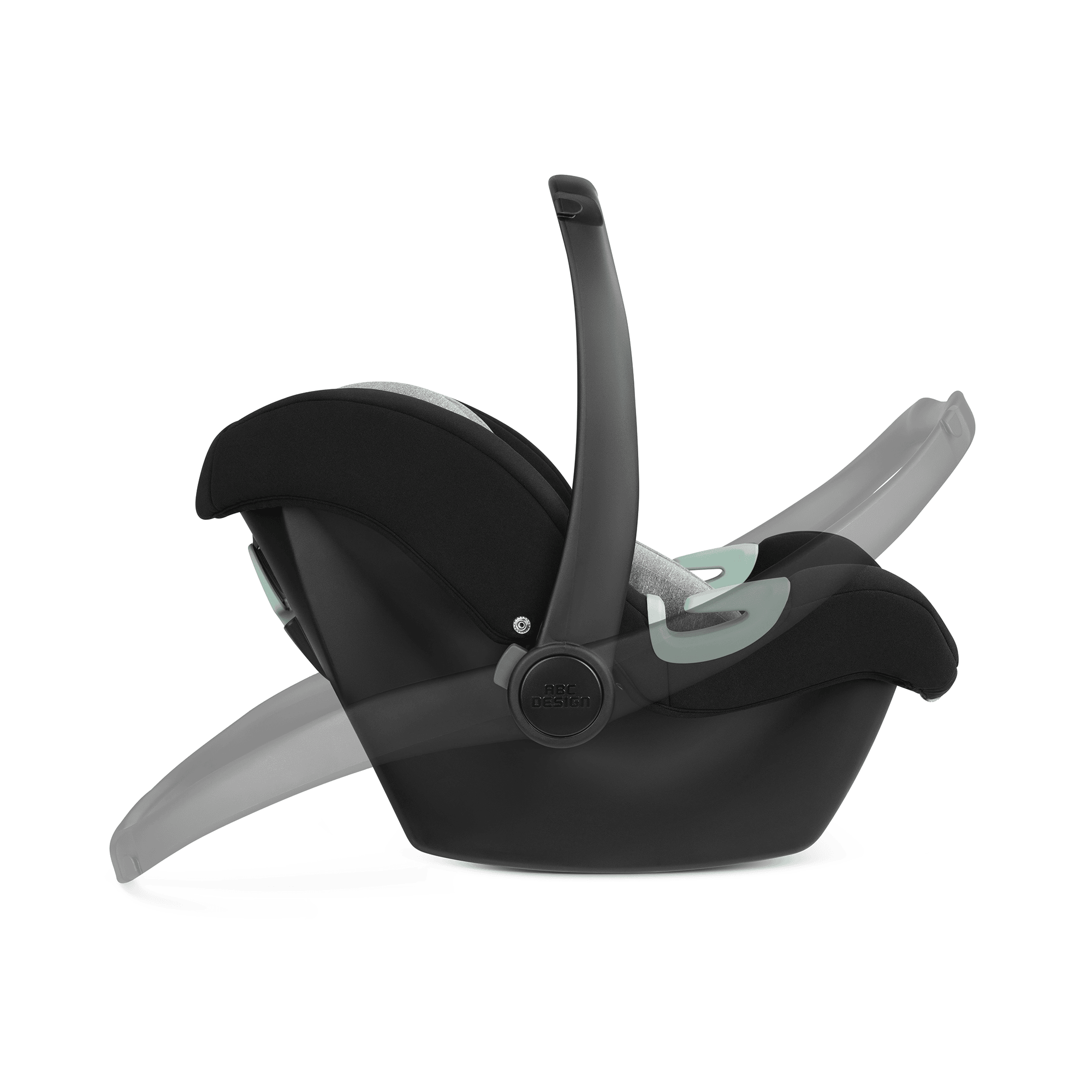 Babyschalen 0-13 kg, Gruppe 0+, ABC DESIGN, Grau – Produktansicht