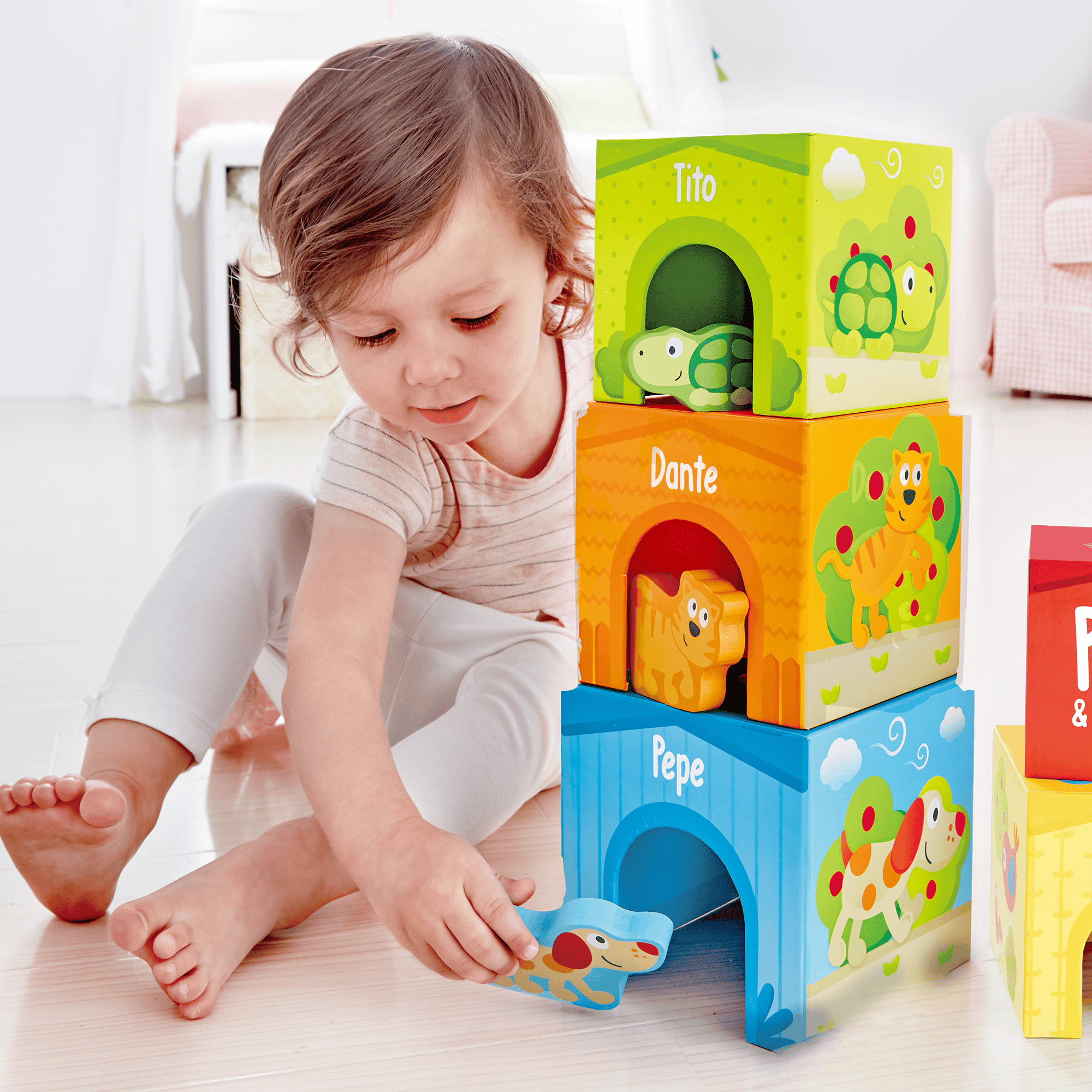 Stapeltürme, Hape, Mehrfarbig – Besonderheit: 9-teiliges Set